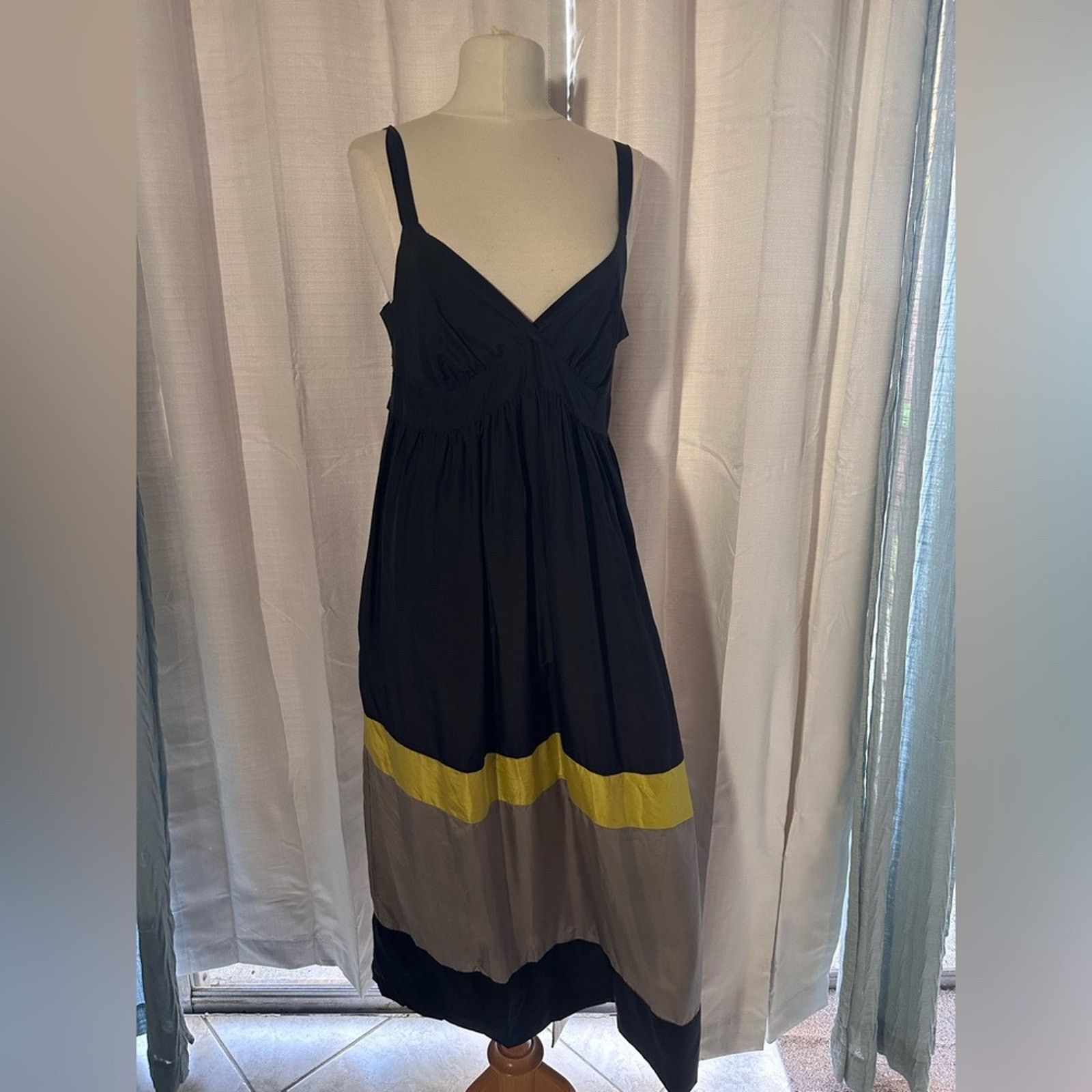 Johnny Was Johnny Was Black and Gray Dress L. Size L / US 10 / IT 46 - 1 Thumbnail