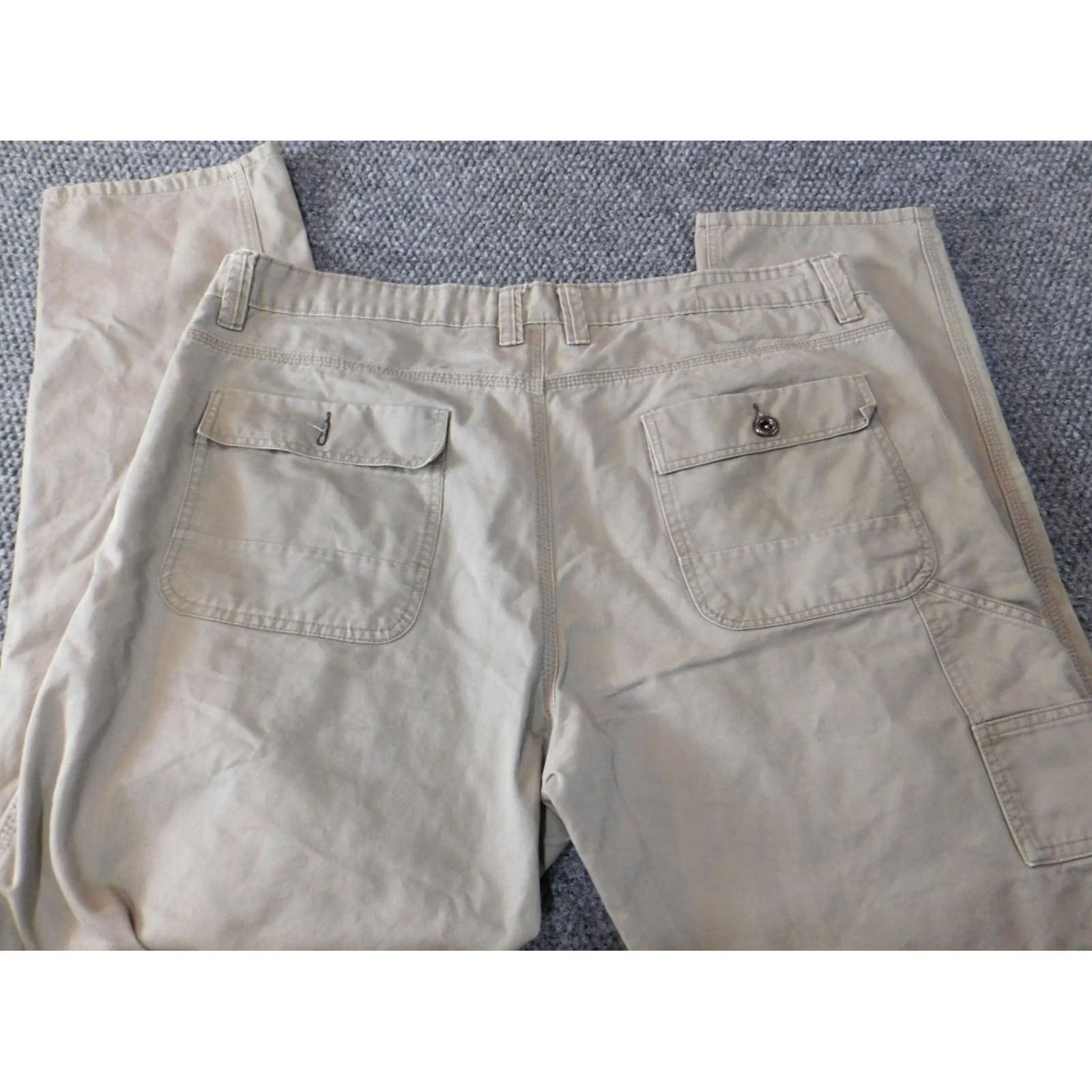Sean John Sean John Mens Pants 38x30 Beige Straight Chino Regular Inseam 30 Comfort Stretch Logo Knit Front Flat Front Casual Workwear Modern Vintage No Size US 36 / EU 52 - 5 Thumbnail