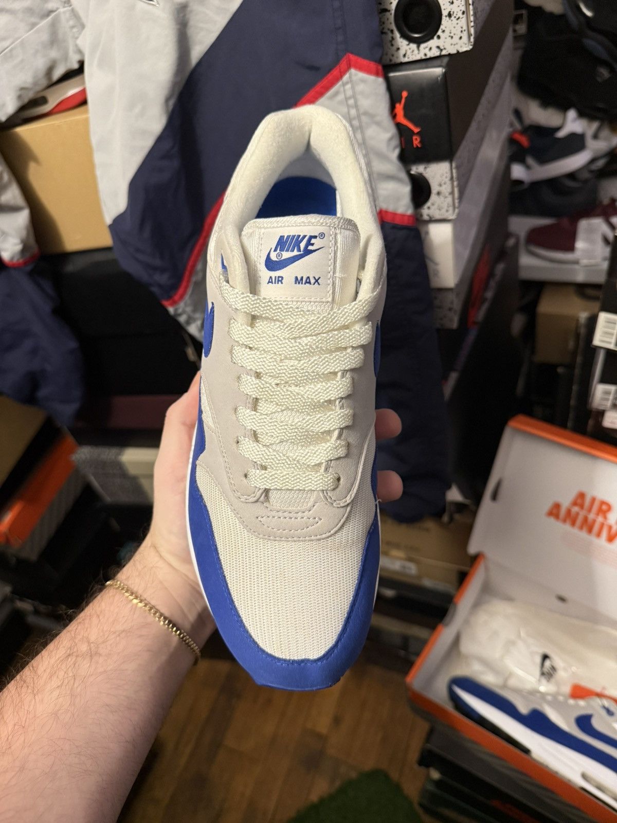 Nike Nike airmax 1 anniversary blue sz 10 Size US 10 / EU 43 - 2 Thumbnail