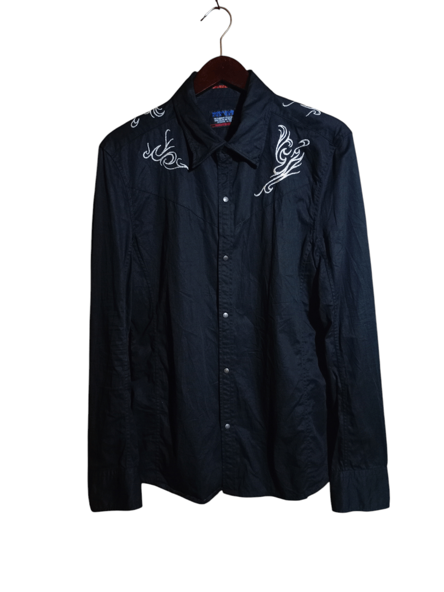 If Six Was Nine × Japanese Brand × Nicole Club Nicole club for men tribal long Sleeve shirt Size US M / EU 48-50 / 2 - 1 Thumbnail