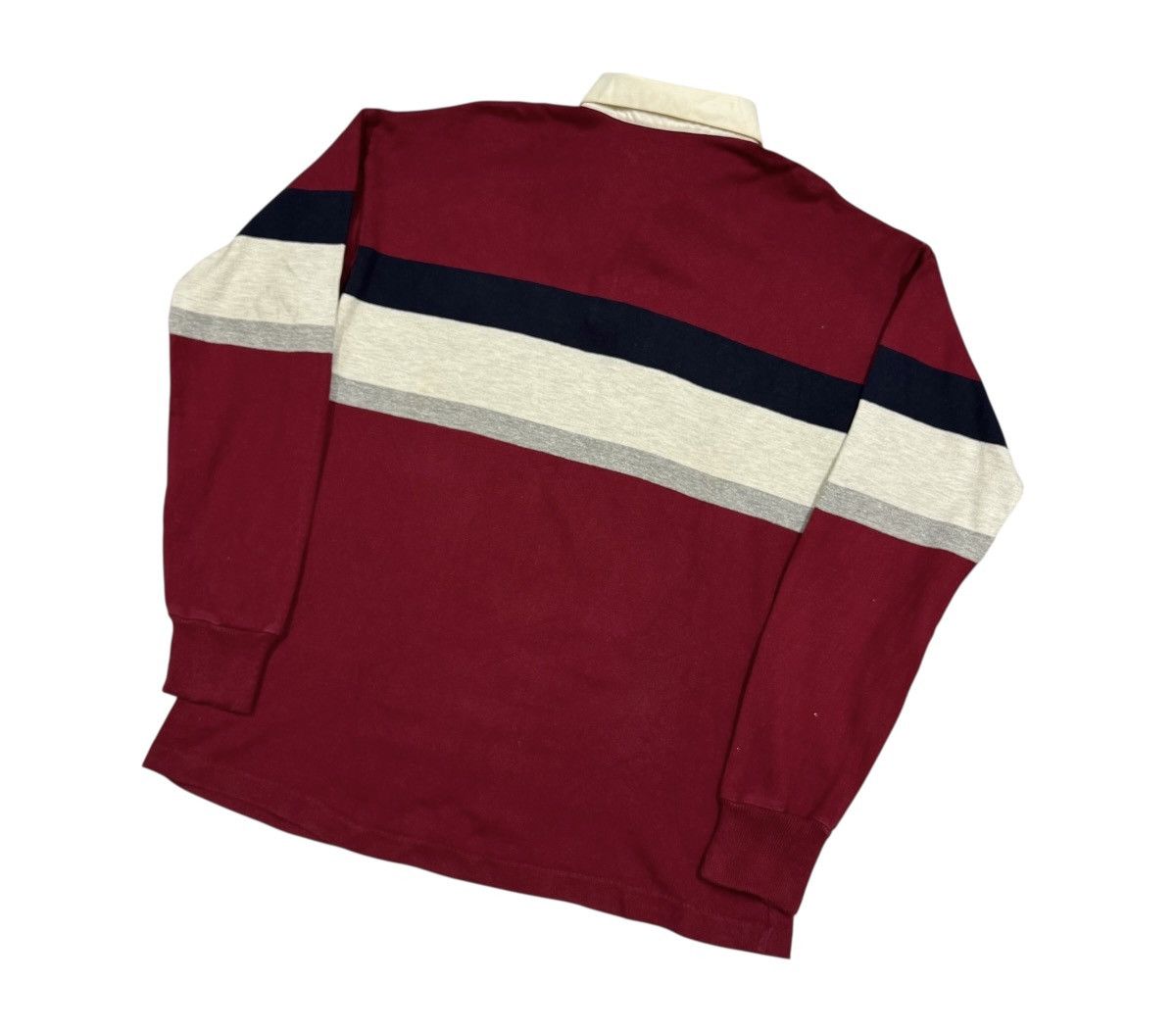 L.L. Bean Vtg🔥80’s LL Bean Rugby Stipred Shirt Made In Usa Size US L / EU 52-54 / 3 - 13 Thumbnail