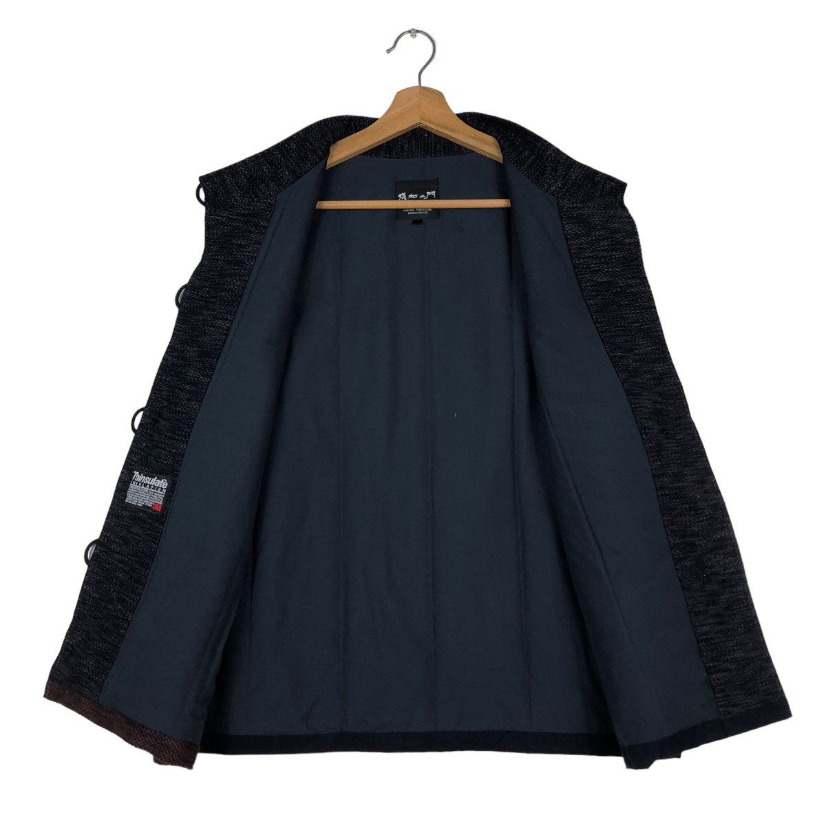 45rpm × Blue Blue Japan × Japanese Brand Vintage Vest Indigo Sisoko Giemon Kurume Traditional Kasuri Size US M / EU 48-50 / 2 - 13 Thumbnail