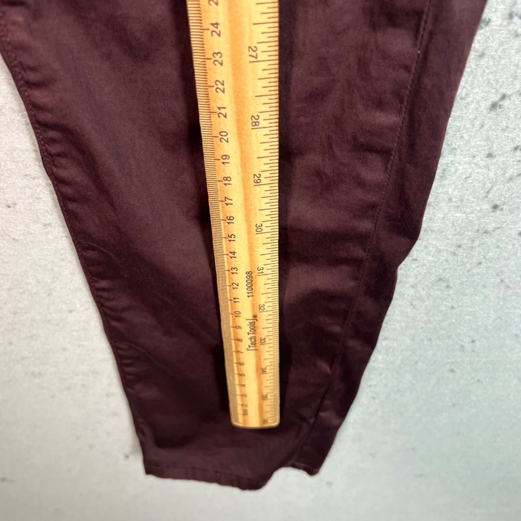 J Brand VINTAGE J Brand Womens Skinny Fit Pants Casual Chino Size 26 Red Fall Winter Size 26" / US 2 / IT 38 - 7 Thumbnail