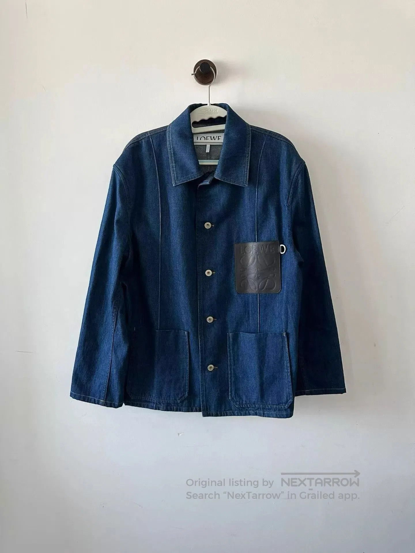 Loewe Blue Denim Jacket with Button Front and Pockets. Size US M / EU 48-50 / 2 - 1 Thumbnail