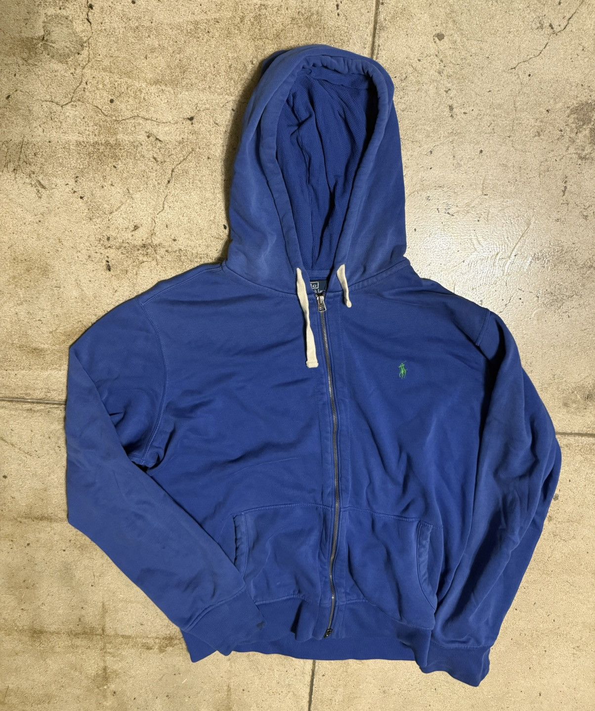 Polo Ralph Lauren Blue Thermal Lined Ralph Lauren Polo Hoodie Size US XXL / EU 58 / 5 - 1 Thumbnail