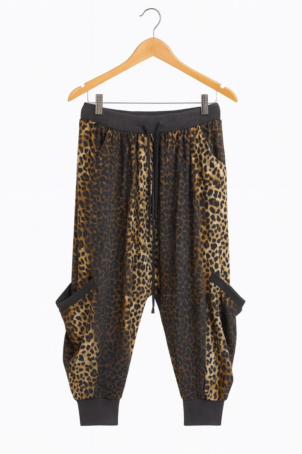 Japanese Brand Clash Leopard Print Sweatpants – Vintage Japanese Streetwear Size US 30 / EU 46 - 1 Thumbnail