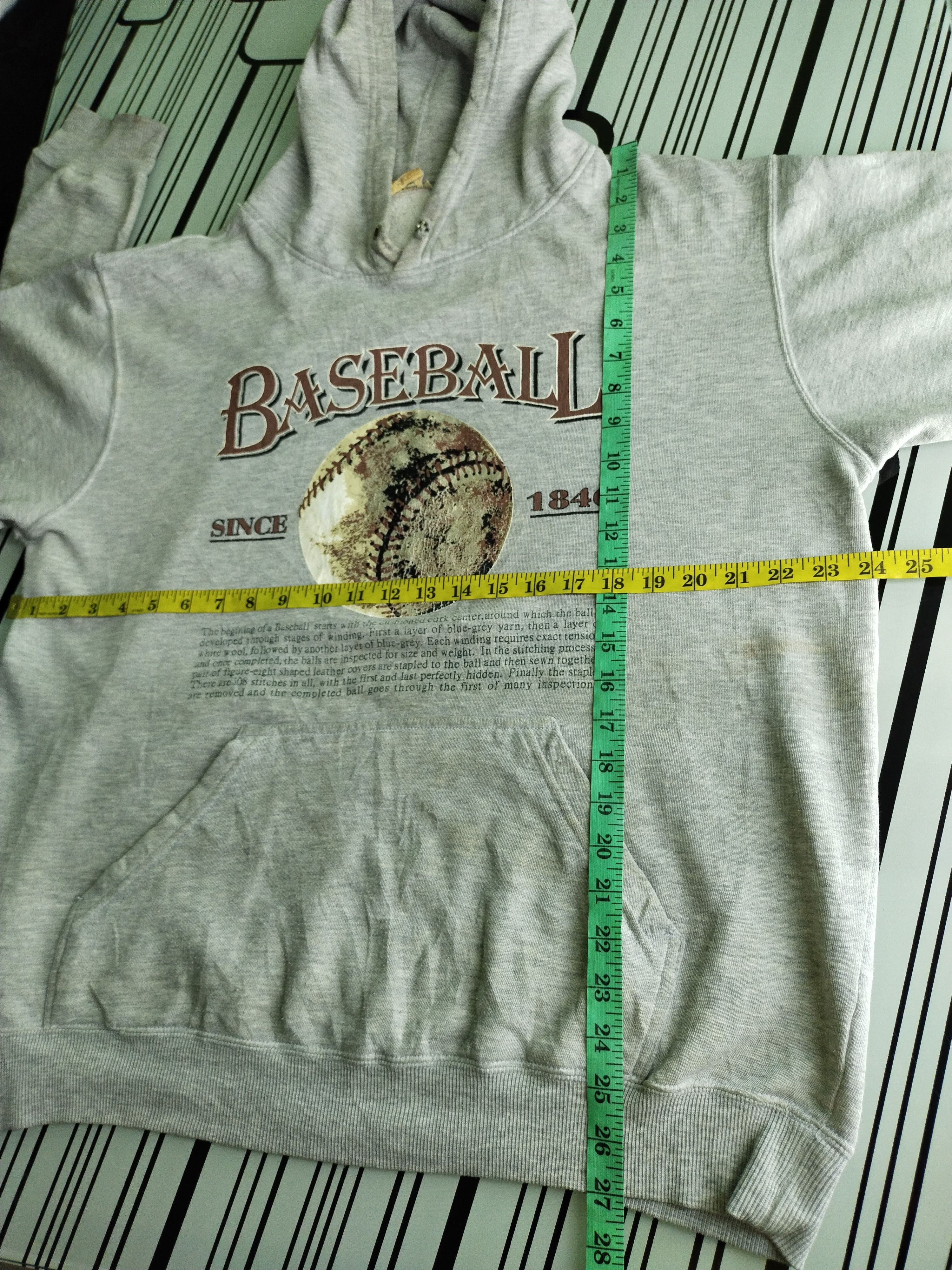 Vintage Vintage Baseball Hoodie Sweatshirt Size US L / EU 52-54 / 3 - 13 Thumbnail