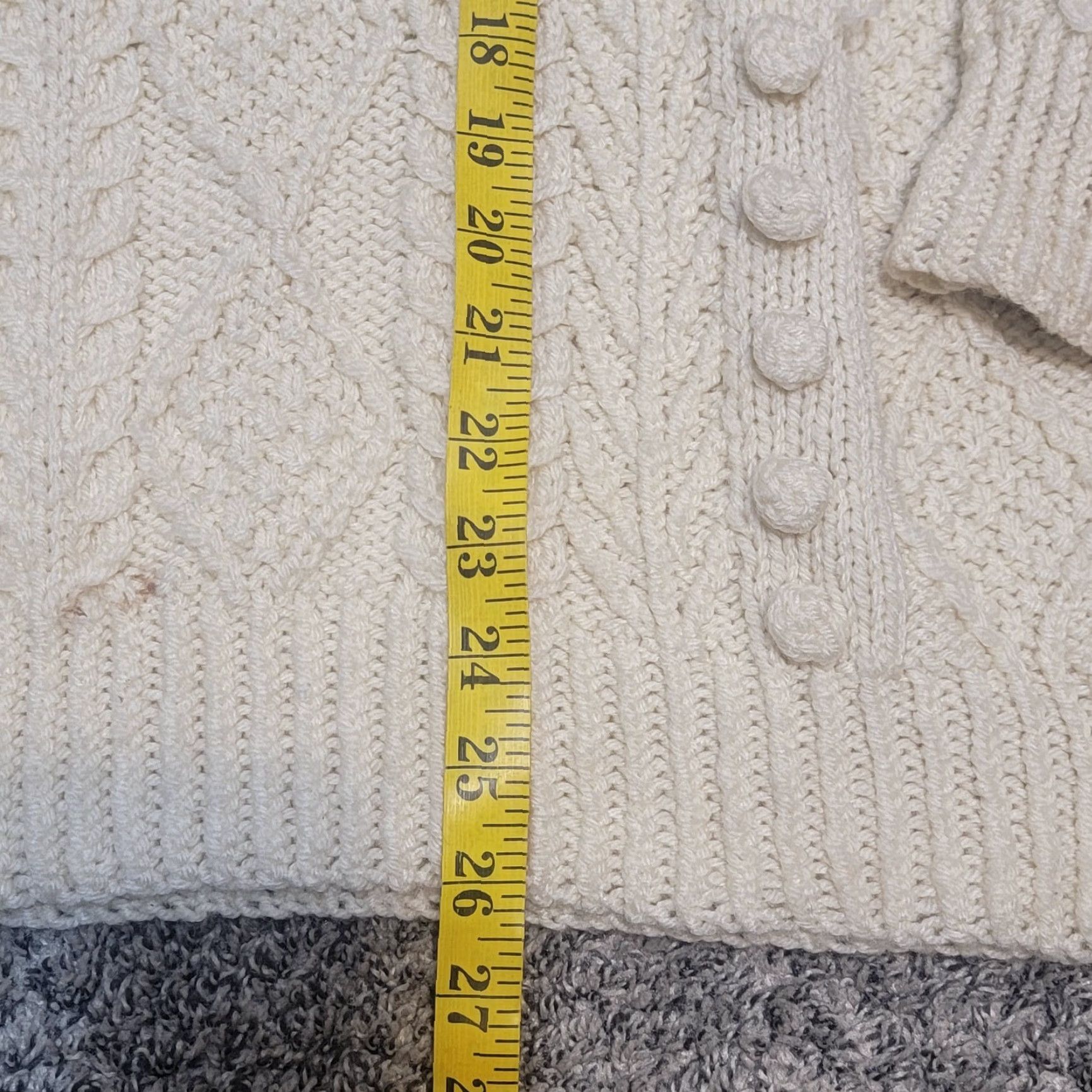 Vintage VINTAGE HAND KNIT CABLEKNIT SWEATER 100% WOOL Cream L Mens Mens? Size US L / EU 52-54 / 3 - 4 Thumbnail