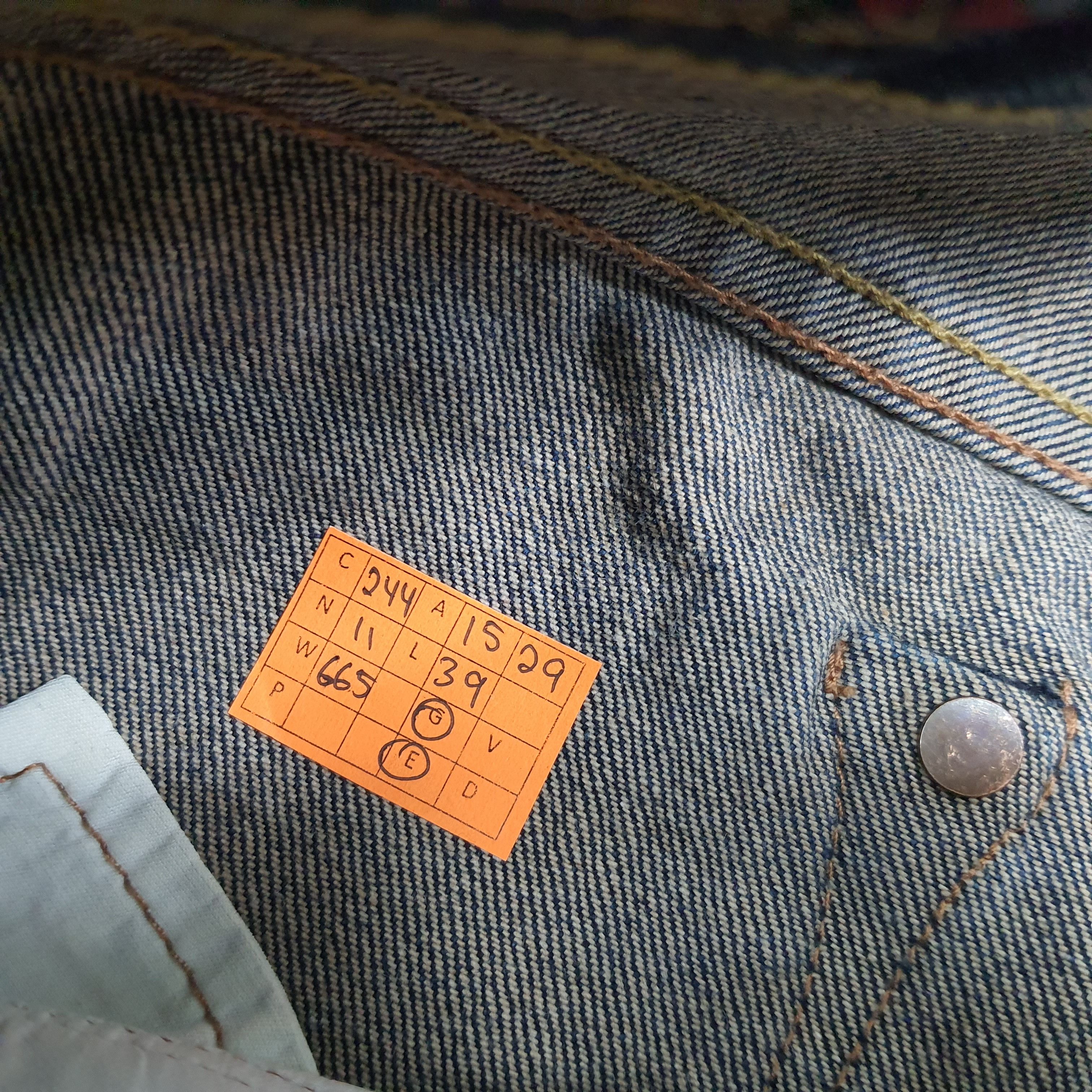 Japanese Brand Vintage Evisu Selvedge Japan Custom Daicock Jeans C244N11 Size US 32 / EU 48 - 14 Thumbnail