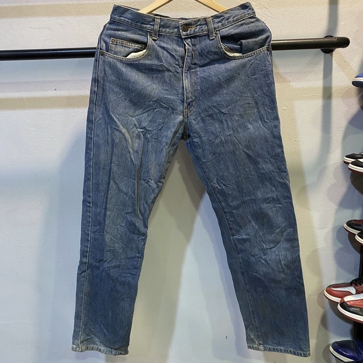 Mario Valentino Vintage Mario Valentino Grunge Spell Out Loose Jeans Size US 30 / EU 46 - 2 Thumbnail
