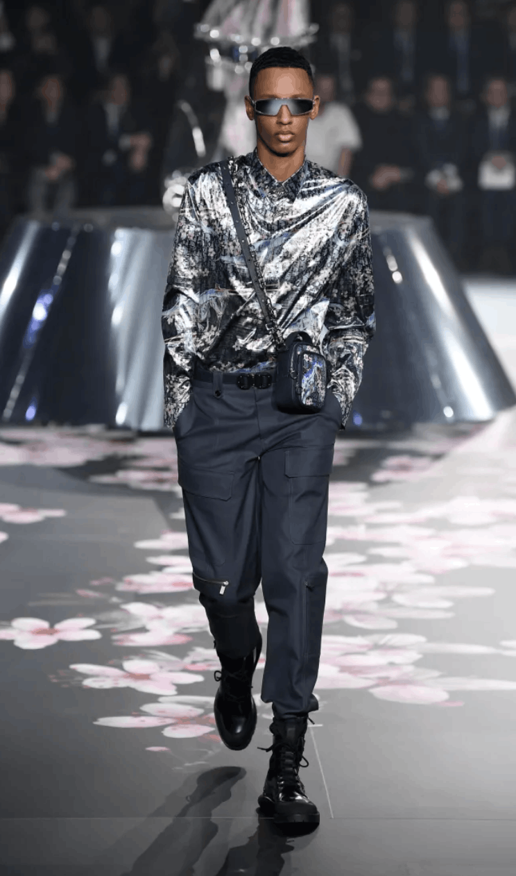 Dior Dior Homme PF19/Hajime Sorayama Gabardine Rollercoaster Belt Size 34 - 2 Thumbnail