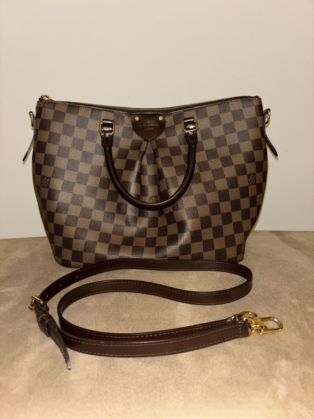 Louis Vuitton Louis Vuitton PM Damier Ebene Siena Canvas GHW Size ONE SIZE - 1 Thumbnail