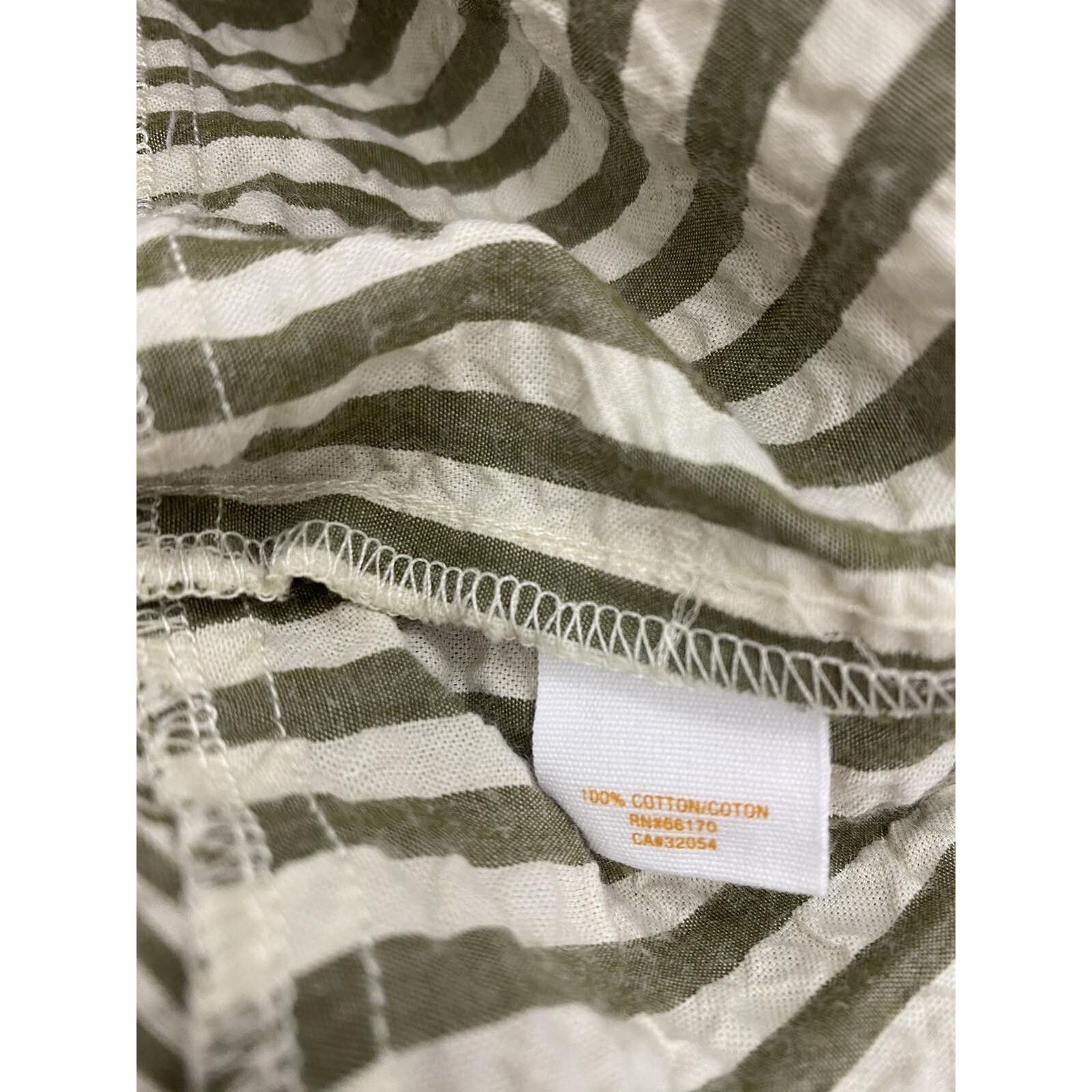 Anthropologie Anthropologi Monday Tuesday Striped Crop Easy Pant M A000613 Size 24" / US 00 / IT 34 - 6 Thumbnail
