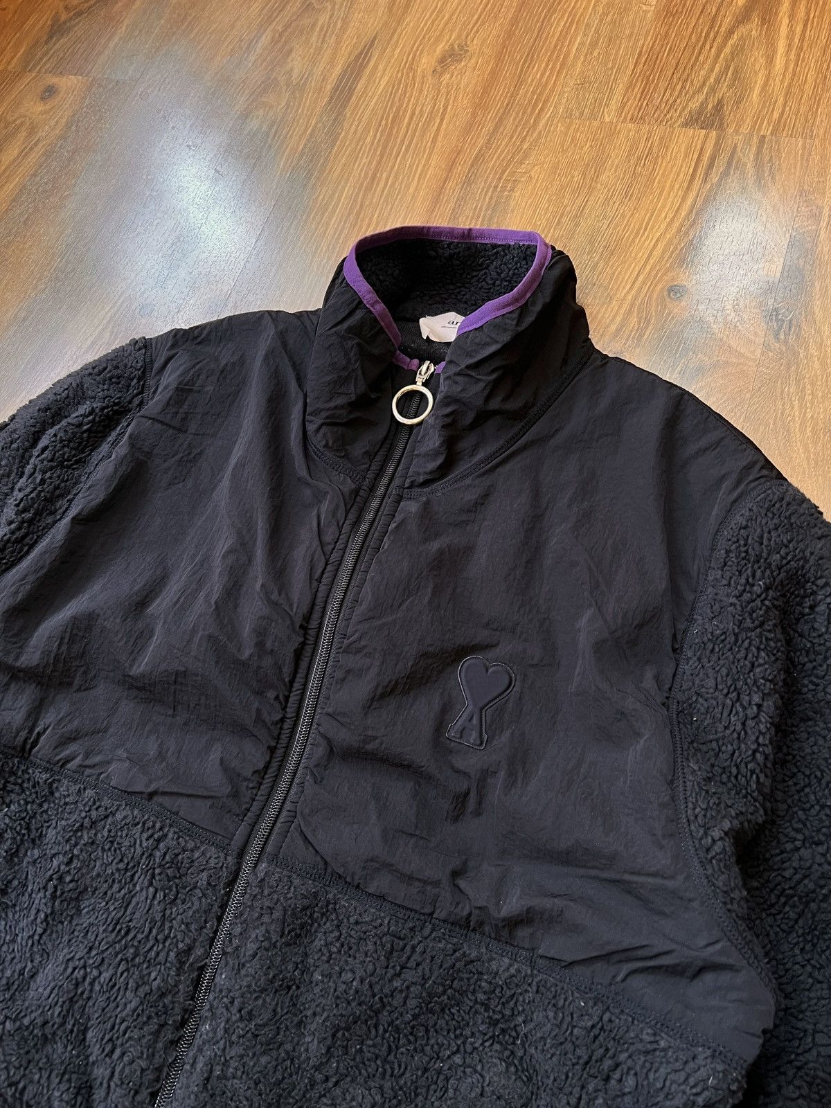 AMI Rare Ami Heart Logo Sherpa / Fleece (Black) Size US L / EU 52-54 / 3 - 2 Thumbnail