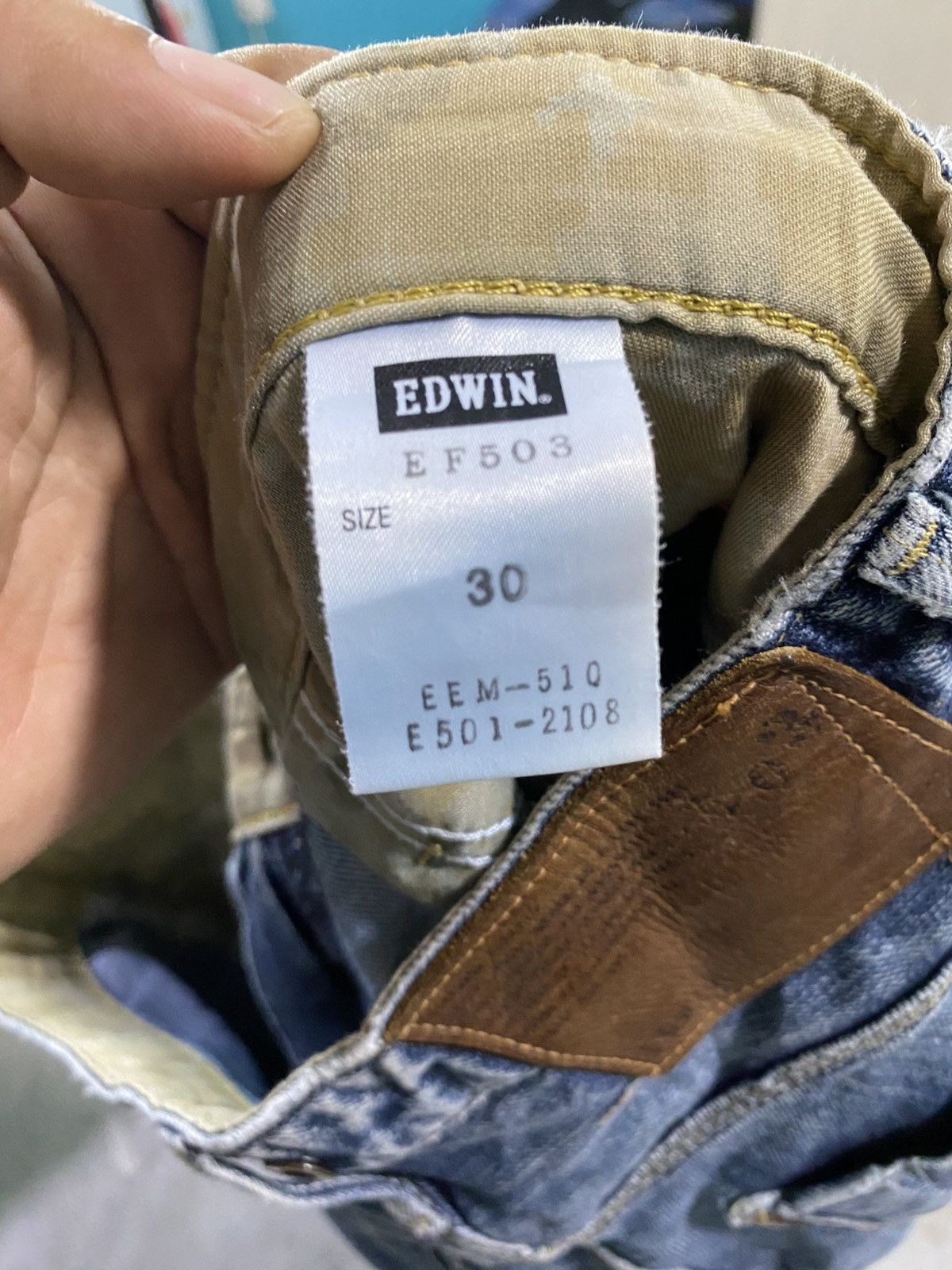 Edwin Vintage edwin function curve banana style distressed denim Size US 32 / EU 48 - 12 Thumbnail