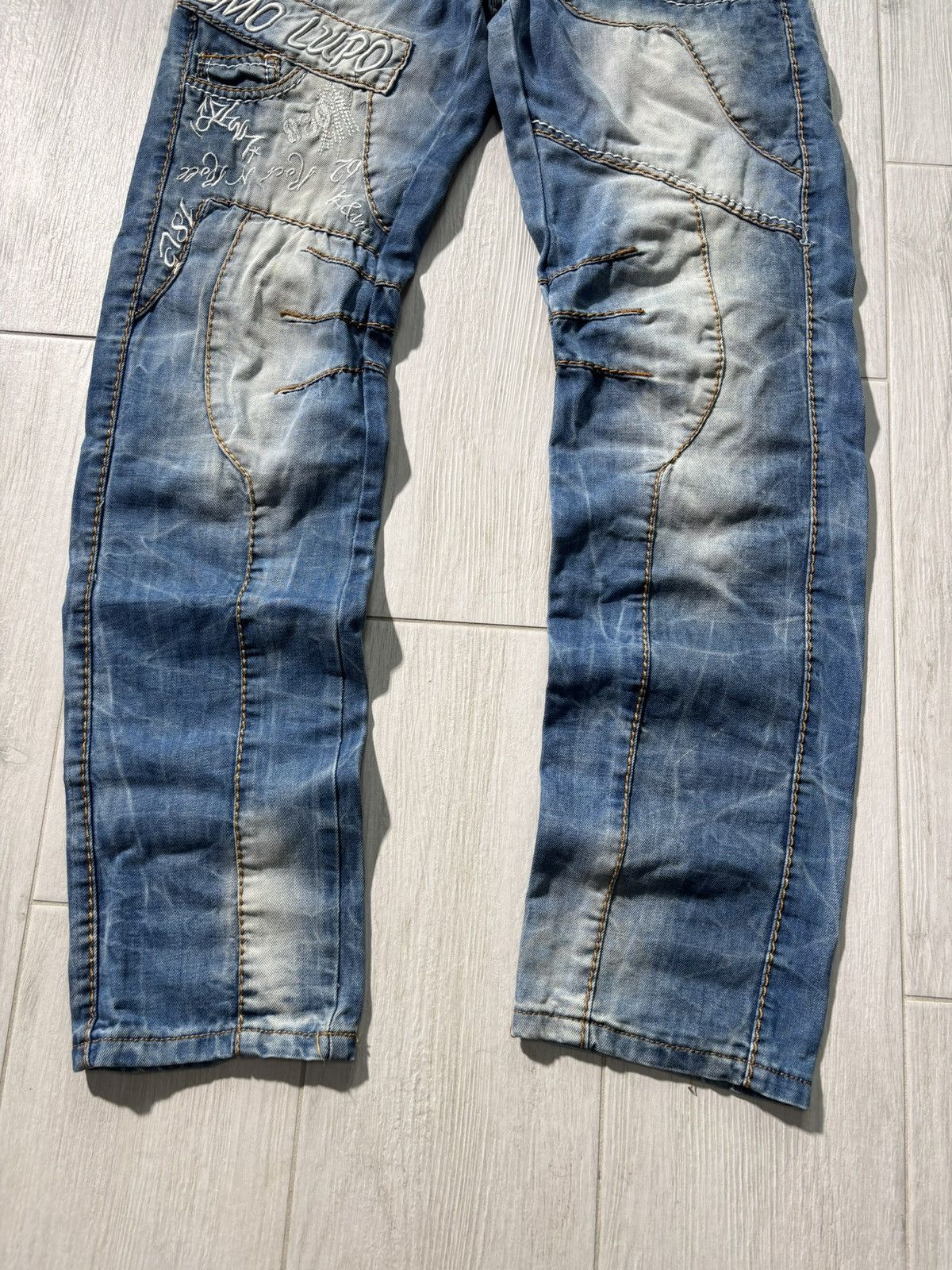 Japanese Brand Vintage Japanese Jeans Kosmo Lupo Y2K Back Logo Rap Size US 30 / EU 46 - 5 Thumbnail
