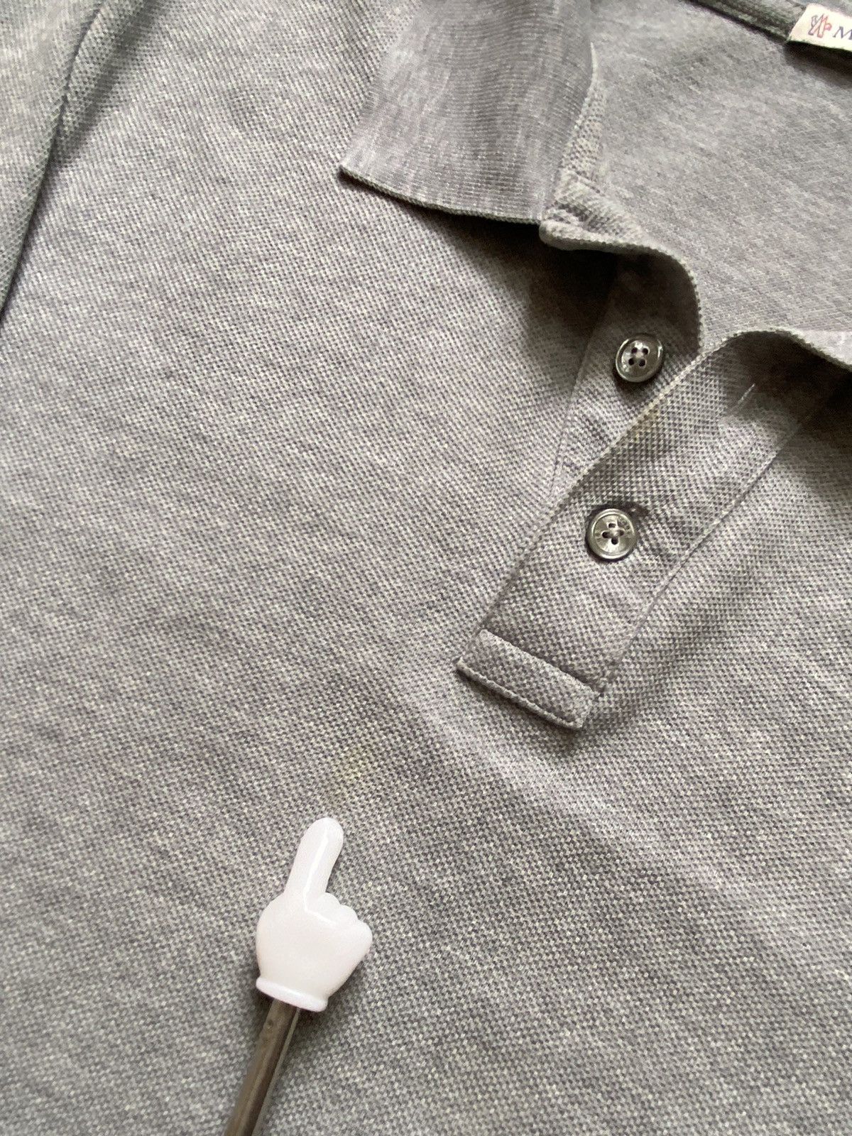 Moncler Moncler Polo Grey Gray Size US M / EU 48-50 / 2 - 5 Thumbnail