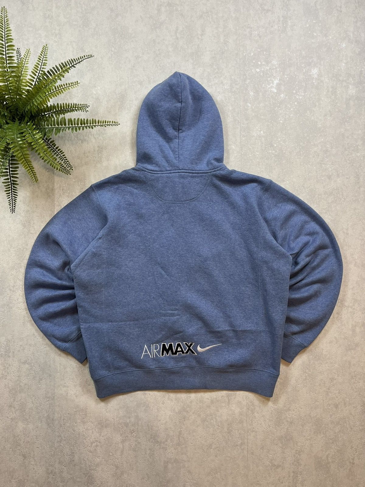 Nike × Vintage 90s Nike Air Max Vintage Y2K Boxy Big Logo Zip Retro Hoodie Size US M / EU 48-50 / 2 - 2 Thumbnail