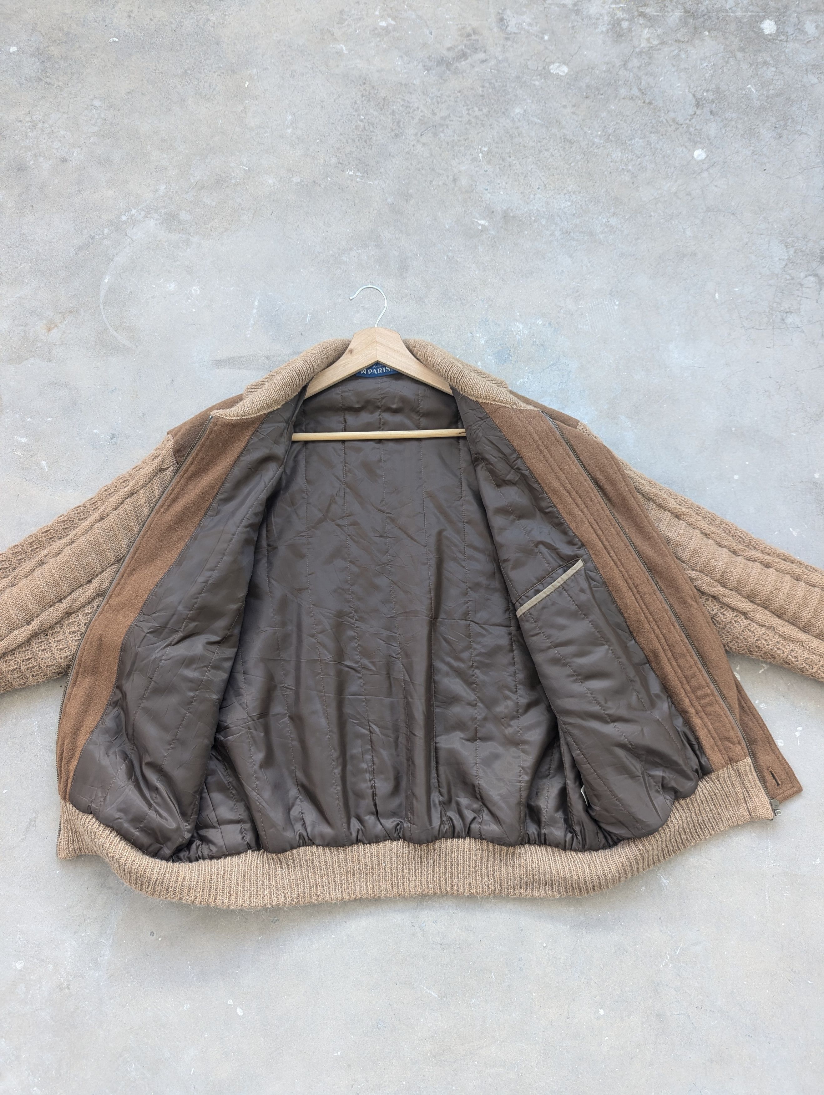 Le Grande Bleu (L.G.B.) × Vintage 🇯🇵 Vintage 90s Wool Jacket Knitted Style By Monsieur Paris Size US M / EU 48-50 / 2 - 10 Thumbnail