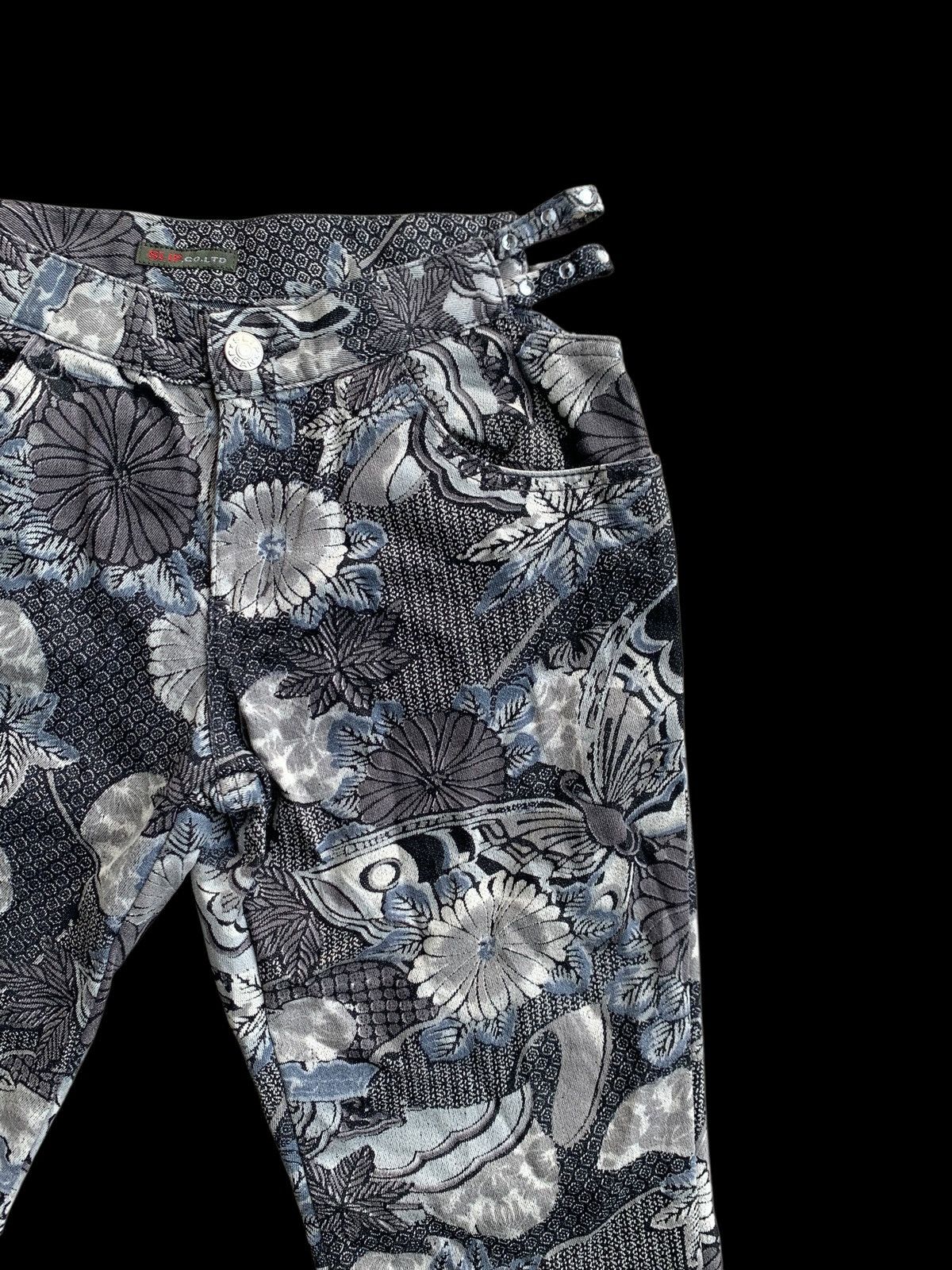 If Six Was Nine × Japanese Brand × Vintage Ladies FLARES Retro Flower Bell Bottoms Hippie vtg trousers Size 28" / US 6 / IT 42 - 6 Thumbnail