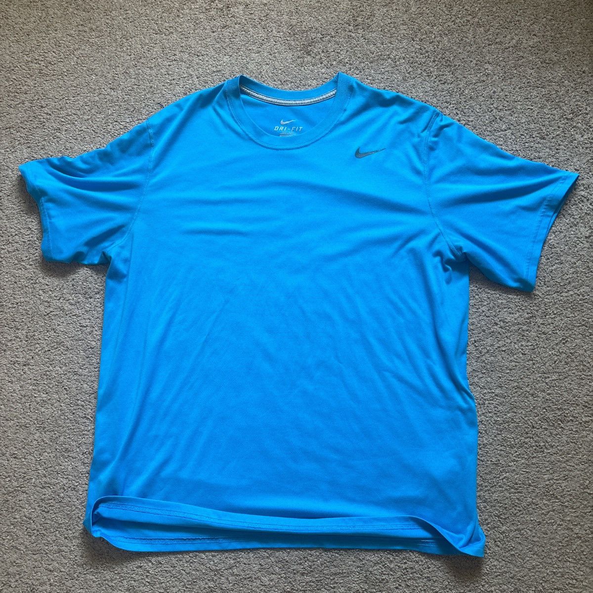 Nike Light Blue Nike Dri Fit Shirt Size US XL / EU 56 / 4 - 1 Thumbnail