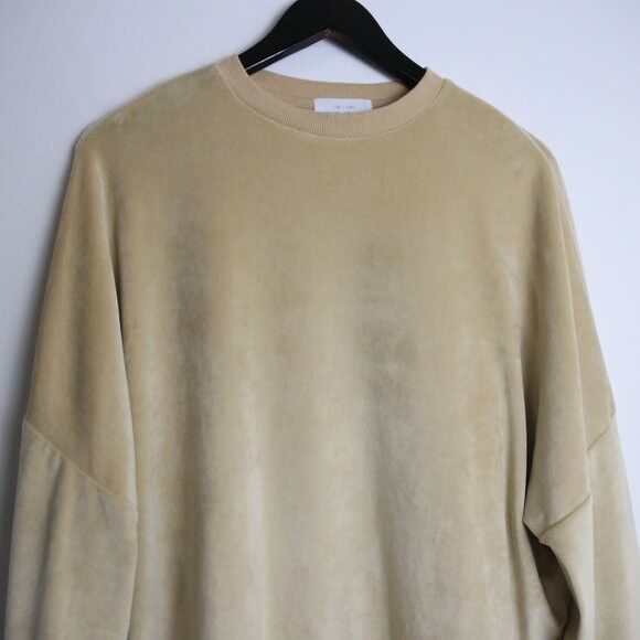 Oak + Fort Oak + Fort Velour/Velvet Oversized Camel Beige Crew Sweater Size S / US 4 / IT 40 - 2 Thumbnail