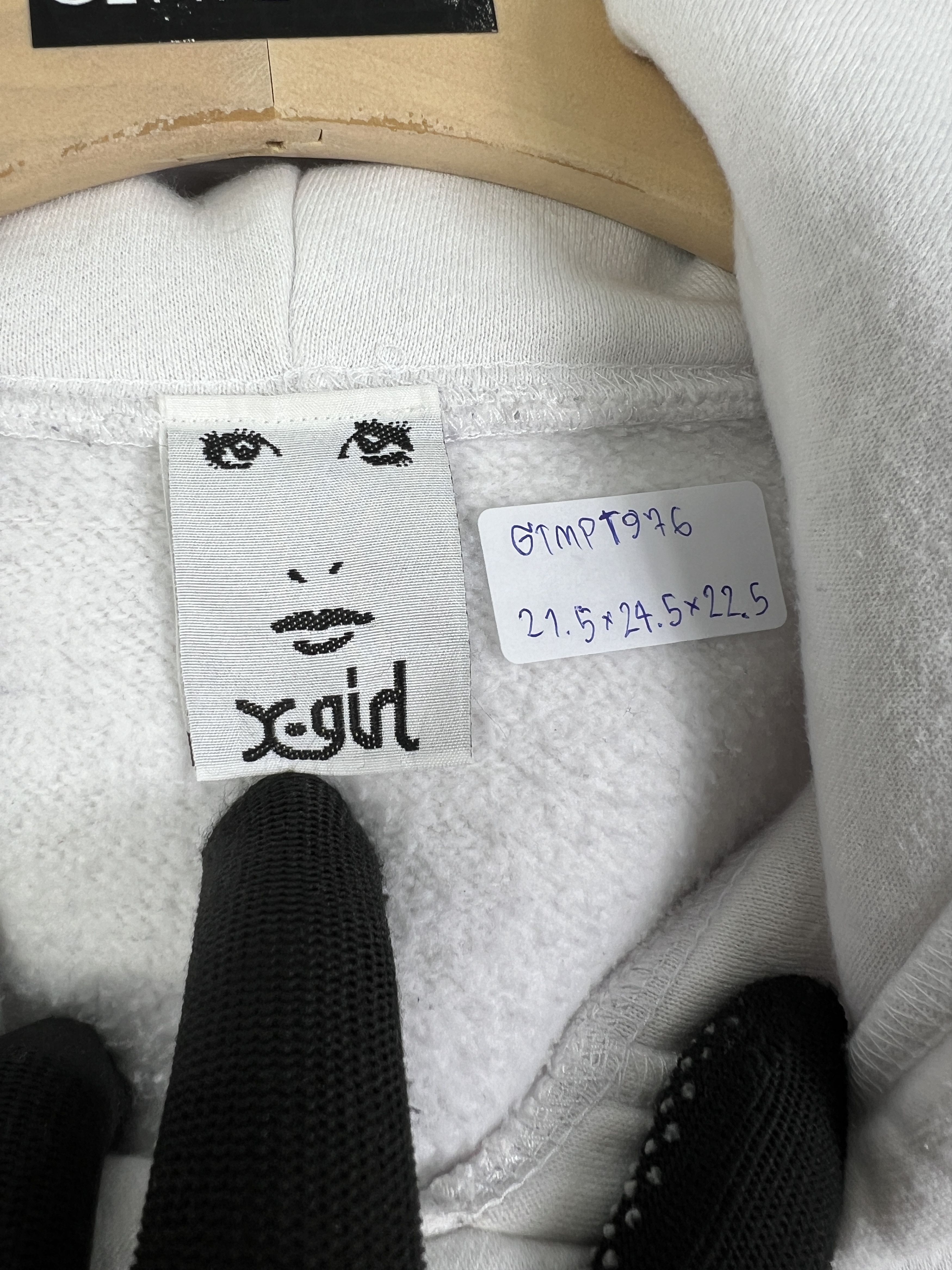 Japanese Brand X-Girl Embroidery Box Logo Hoodie (1) GTMPT976 Size XS / US 0-2 / IT 36-38 - 3 Thumbnail