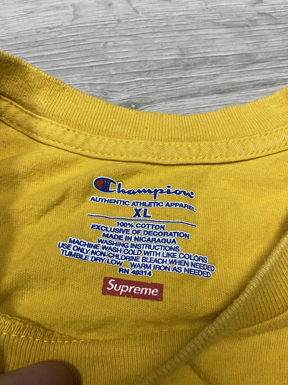 Champion × Supreme Champion Supreme Chrome Tee Size US XL / EU 56 / 4 - 7 Thumbnail