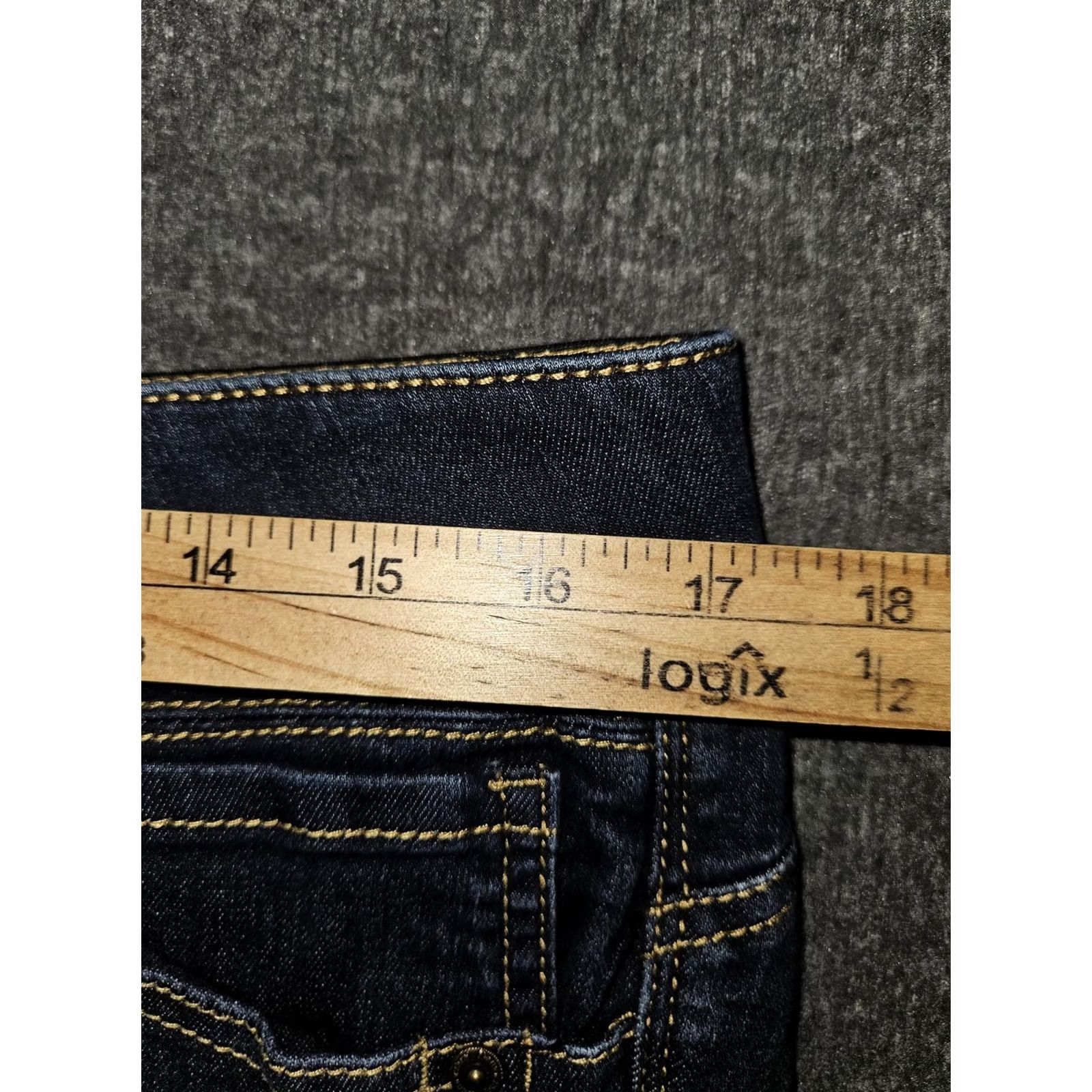 Vintage Democracy Jeans Womens 12 Blue Ab Solution Skinny Stretch Denim Pants Jeans Womens 12 Blue Ab Solution Skinny Stretch Denim Pants Size 34" / US 12 / IT 48 - 3 Thumbnail