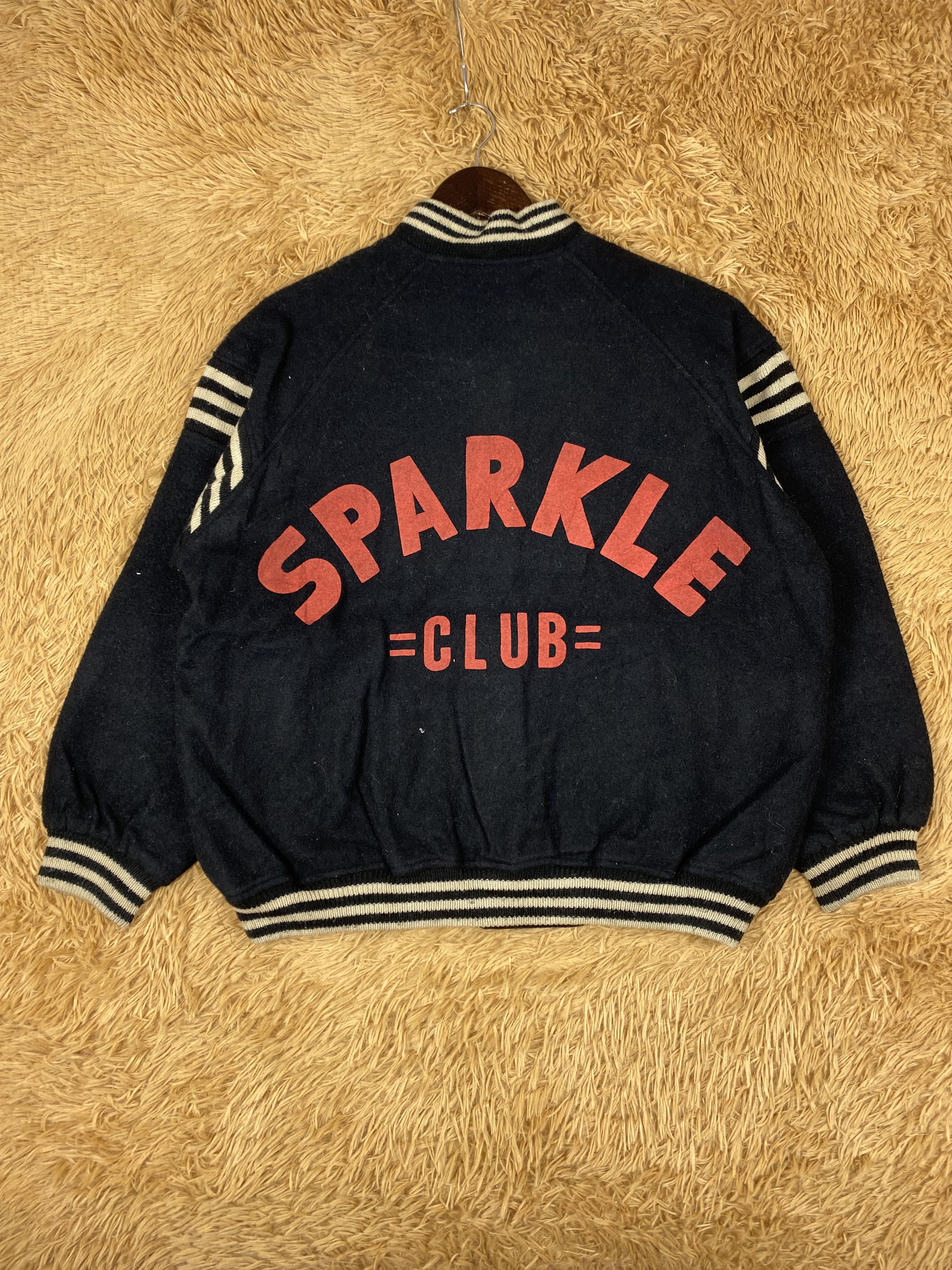 Vintage Vintage Sparkle Club Varsity Jacket DJ1004 Size US M / EU 48-50 / 2 - 1 Thumbnail