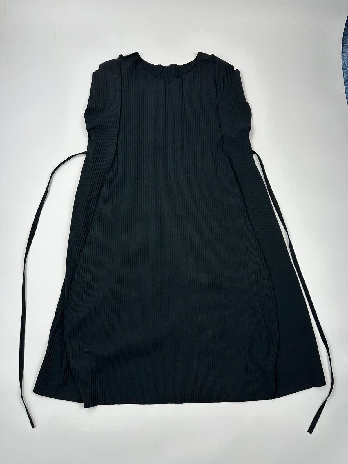 Issey Miyake Issey Miyake Me Pleats Black Strings Dress Size L / US 10 / IT 46 - 1 Thumbnail