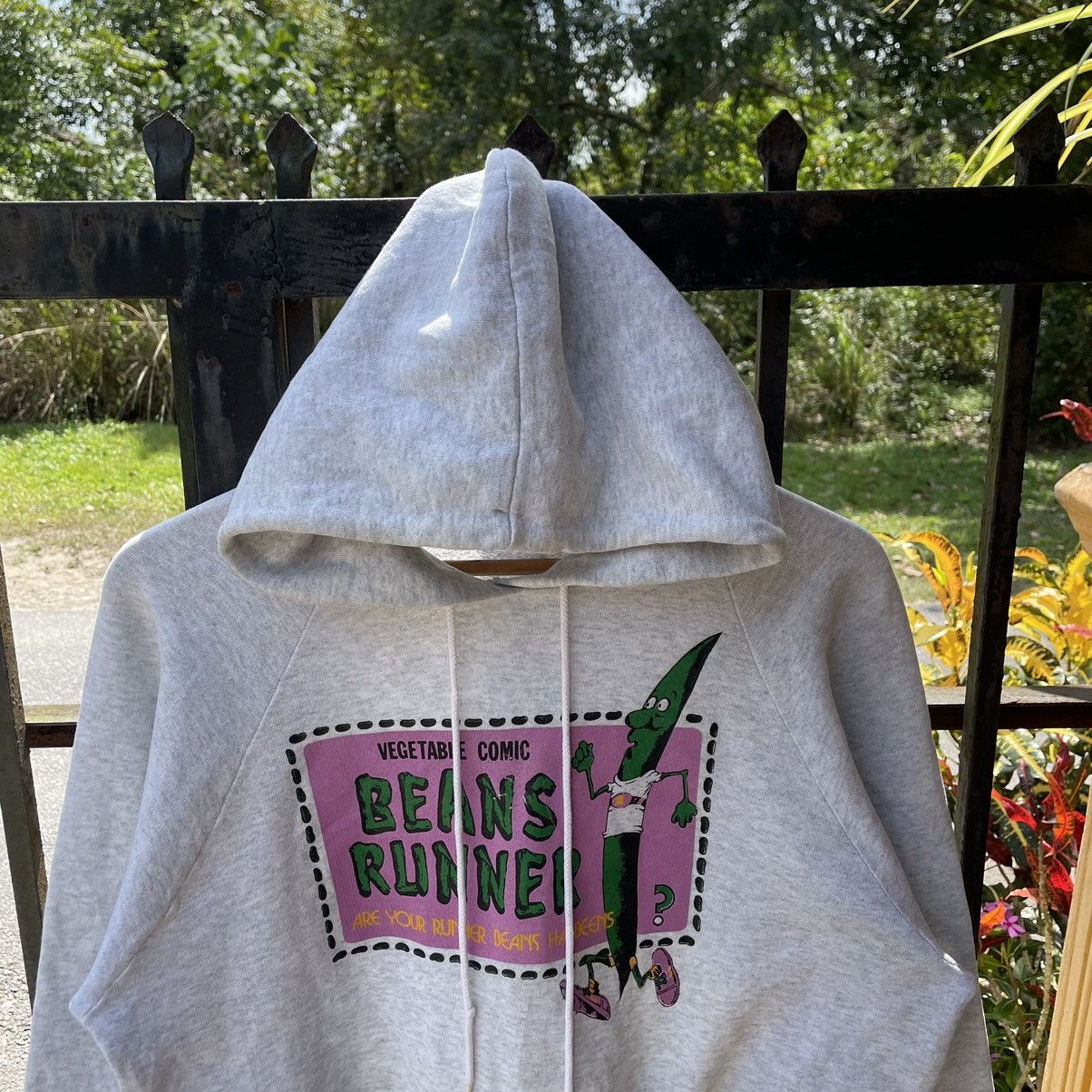 Fruit Of The Loom × Vintage 🔥Vintage Beams Runner Vegetables Comic Pullover Hoodie Size US M / EU 48-50 / 2 - 4 Thumbnail