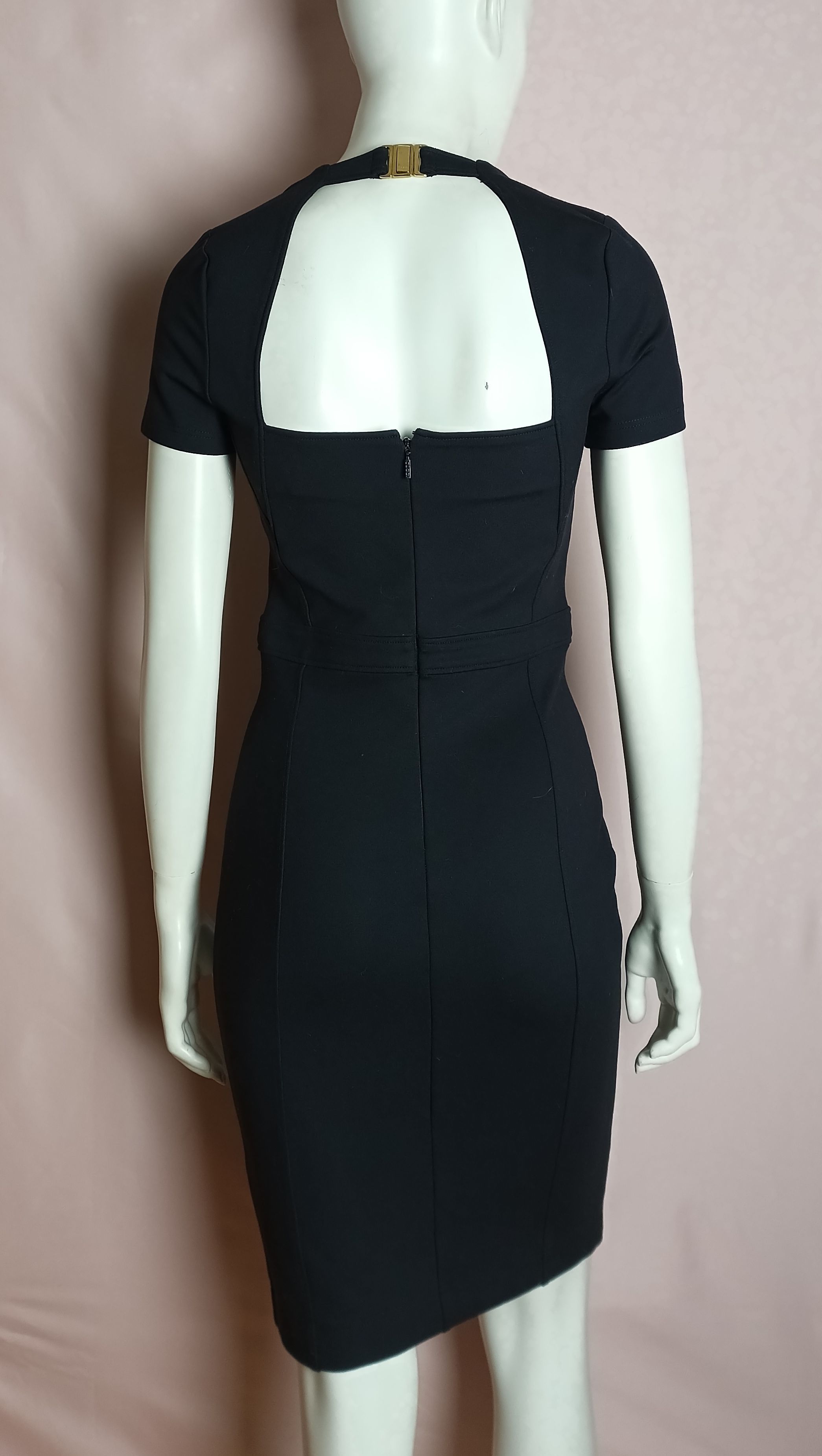 Gucci Gucci Black/ Dark Blue Tone Jersey Short Dress Size M Size M / US 6-8 / IT 42-44 - 4 Thumbnail