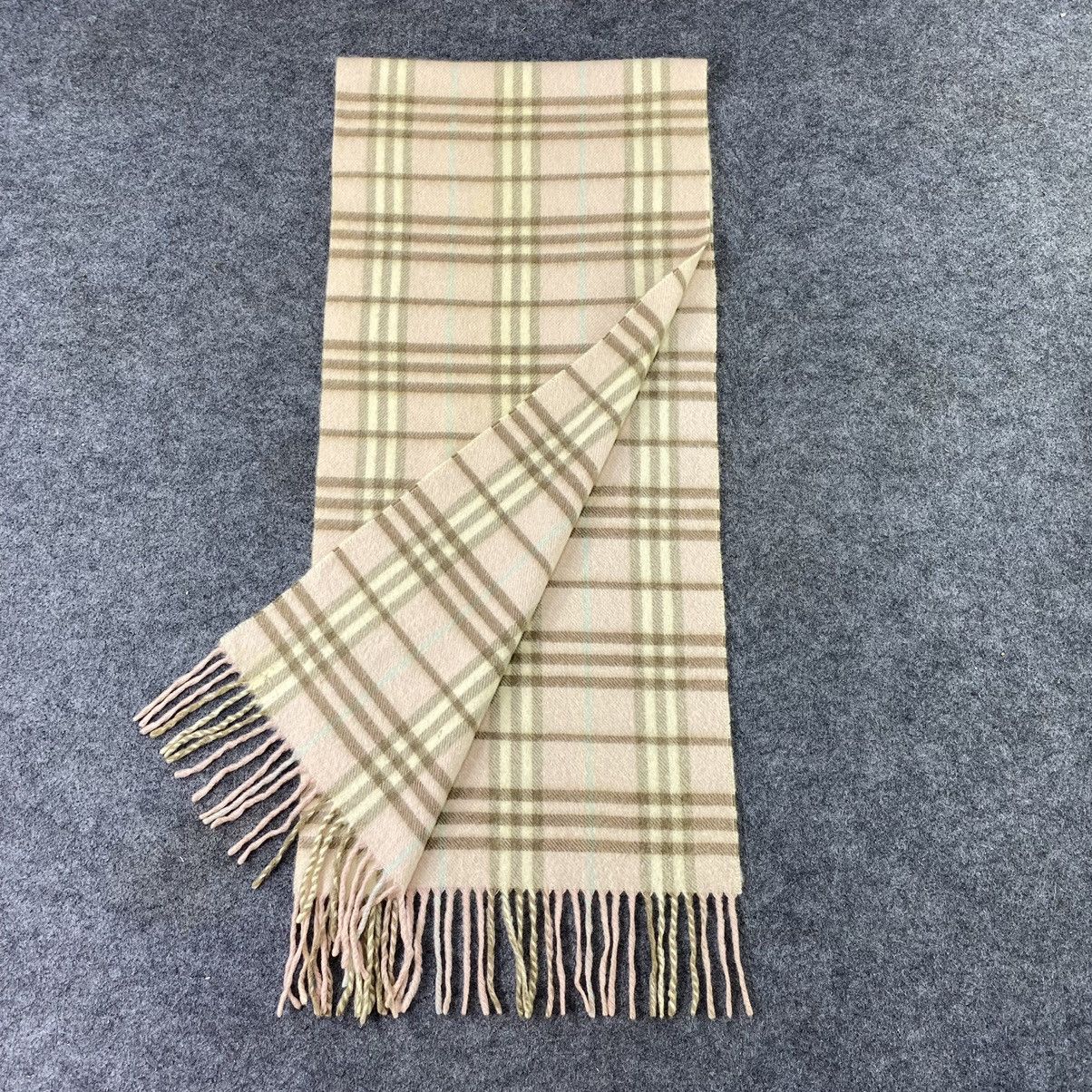 Burberry × Vintage Burberry Cashmere Scarf / Muffler / Neckwear-K015 Size ONE SIZE - 4 Thumbnail