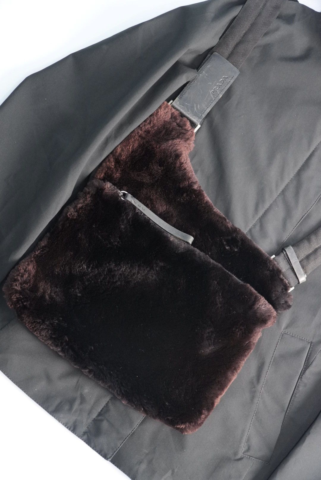 Prada Prada Sport Fur Jacket & Prada FW1999 Crossbody Bag Soft Fur Size US M / EU 48-50 / 2 - 7 Thumbnail