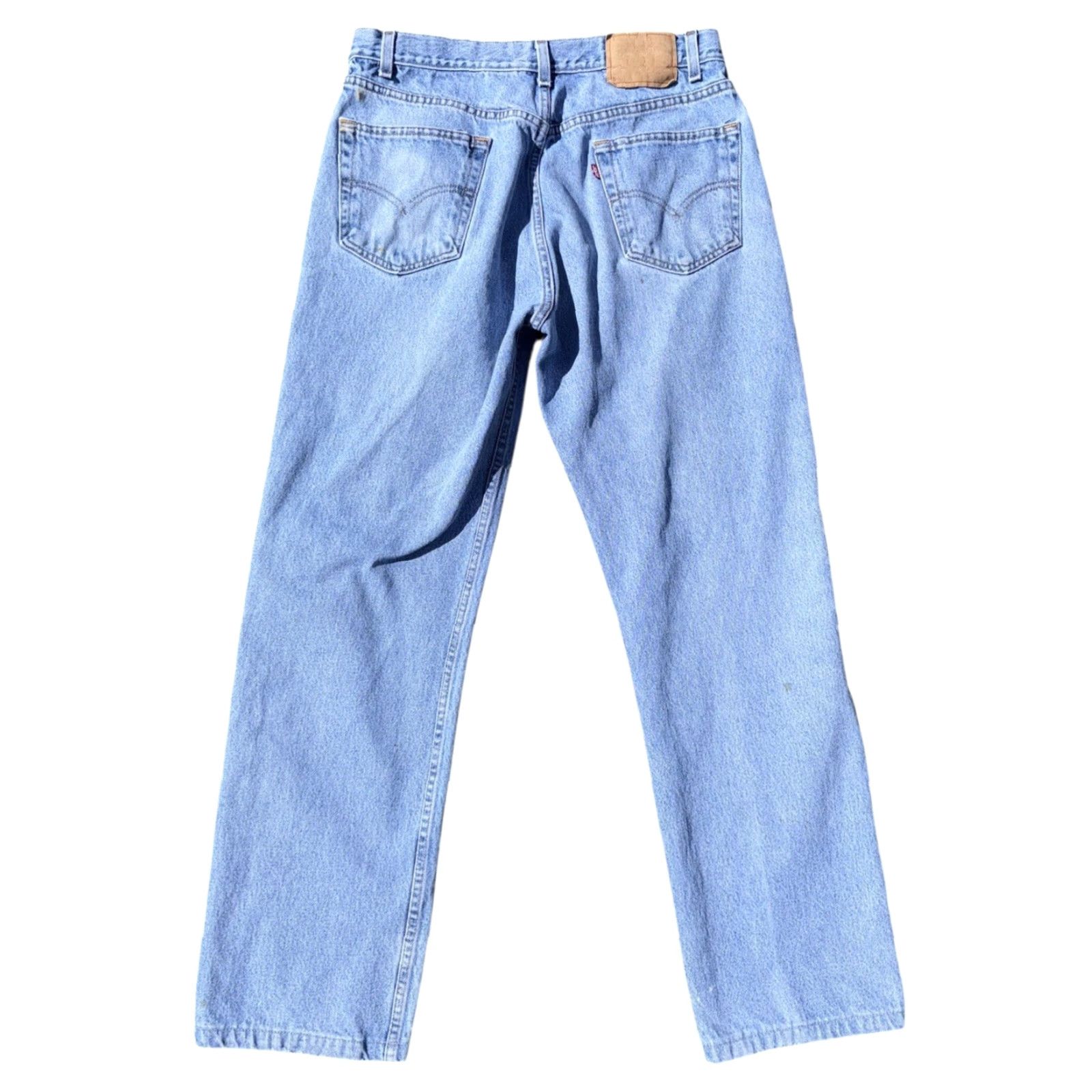 Levi's VINTAGE Levi's 505 Jeans 36x32 Light Wash Straight Blue Mens 90s RARE Size US 36 / EU 52 - 2 Thumbnail