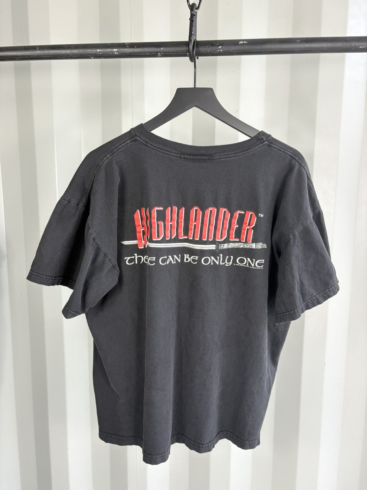 Vintage Vintage Highlander Sword Faded Distressed Shirt Grunge Band Size US XL / EU 56 / 4 - 2 Thumbnail
