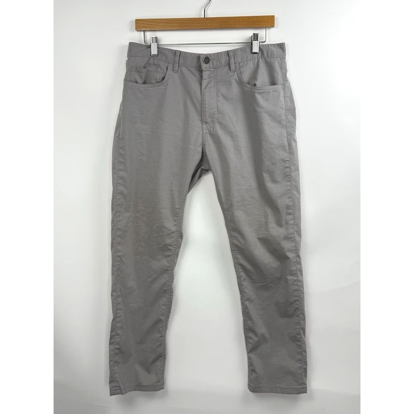 Faherty Faherty Mens Pants 32x28 Reserve Movement 5-Pocket Cotton Blend Chino Straight Leg Front Logo Pocket Size US 32 / EU 48 - 2 Thumbnail