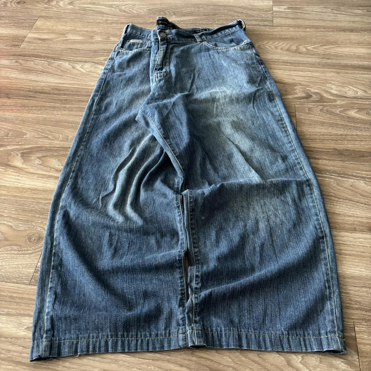 Calvin Klein Crazy Vintage Y2K/2000s Baggy Calvin Klein Medium Wash Skater Denim Jeans! 40x26 Size US 40 / EU 56 - 3 Thumbnail