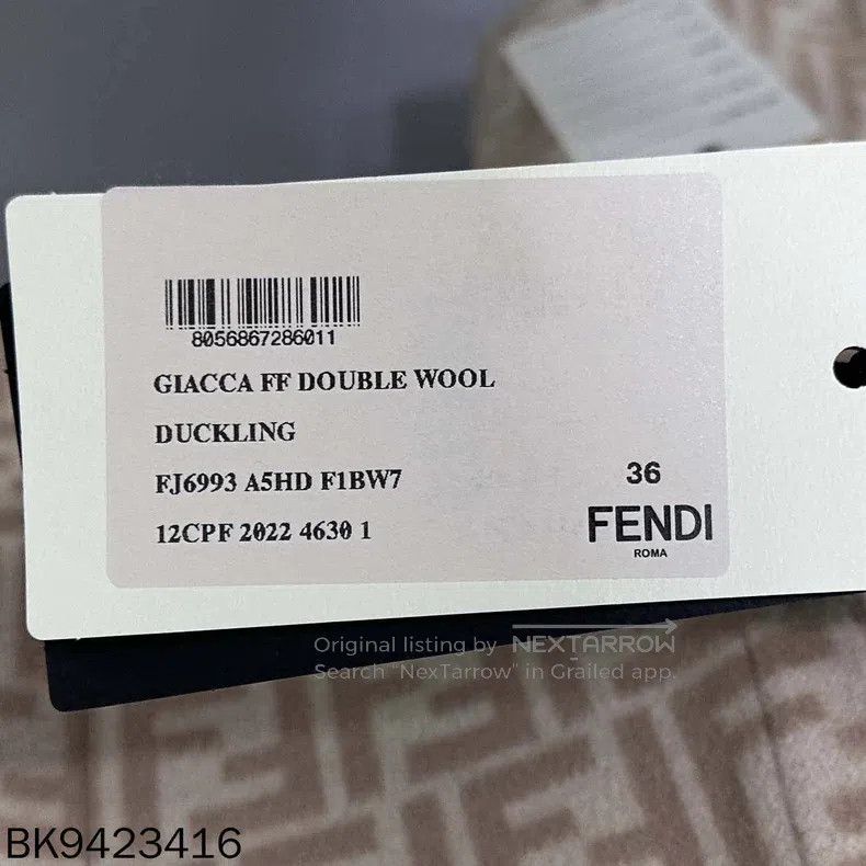 Fendi Fendi Khaki-colored mixed fur and leather reversible cashm Size XXS / US 00 / IT 34 - 8 Thumbnail