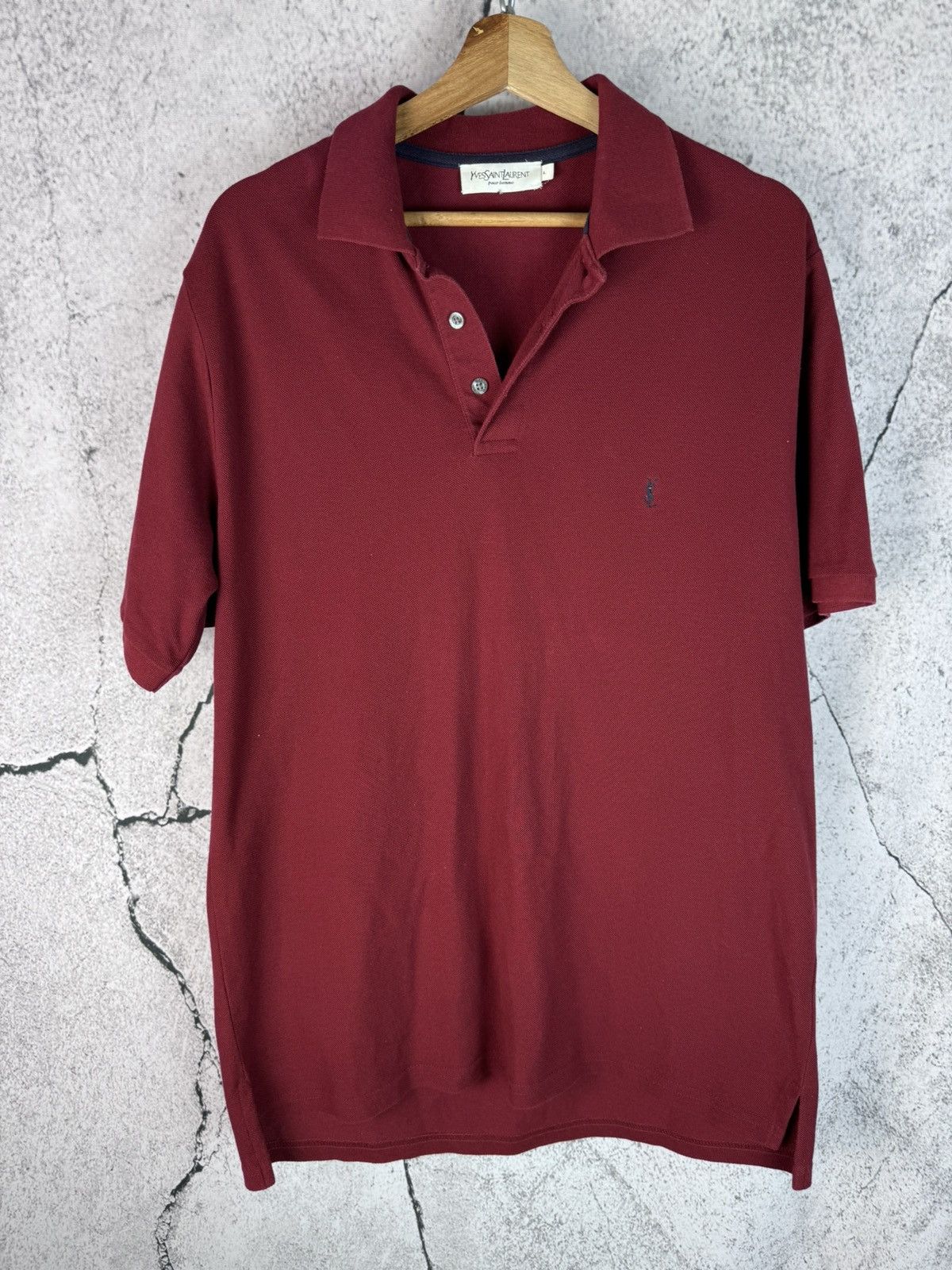 Mens Vintage Yves Saint Laurent Polos luxury ysl T-shirt y2k