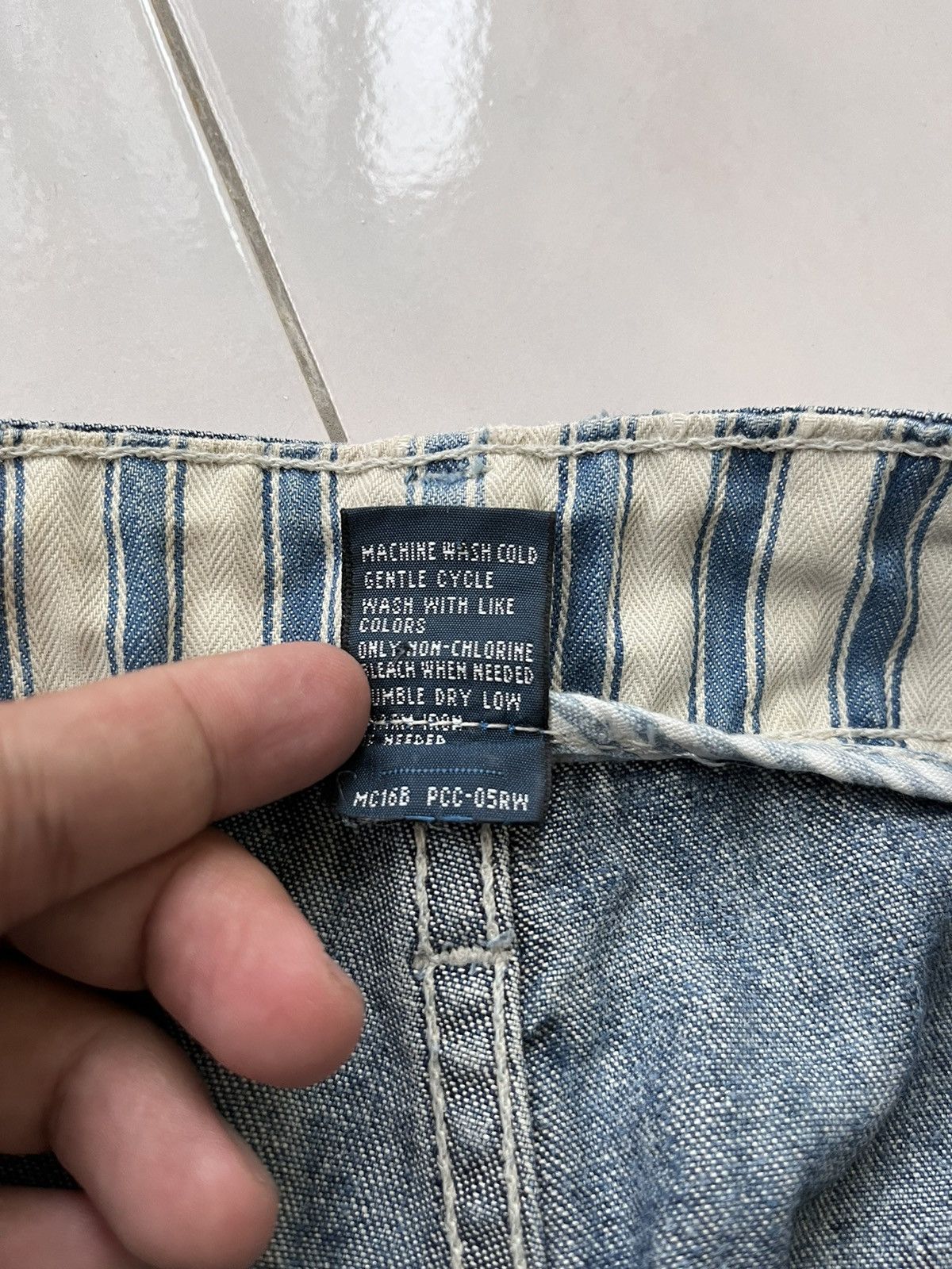 Ralph Lauren 💥 Ralph Lauren Repaired Boro Patchwork Naval Pants Size US 42 / EU 58 - 14 Thumbnail