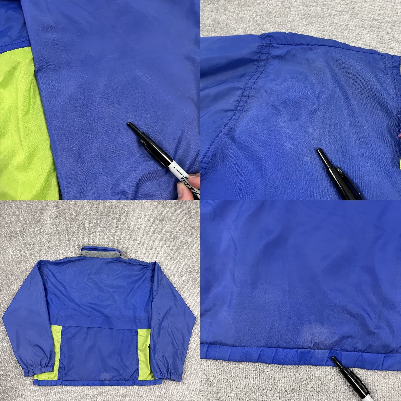 New Balance VTG New Balance Jacket Mens XL Windbreaker Blue Lightweight 90s Retro Regular with Hooded Pockets 1/4 Zip Size US XL / EU 56 / 4 - 9 Thumbnail