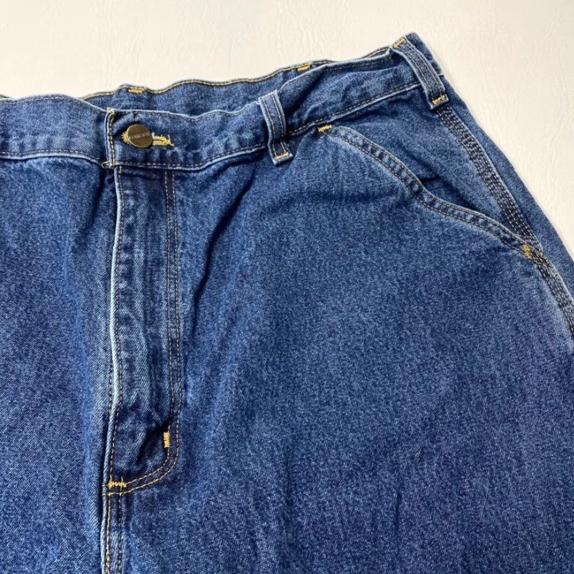 Carhartt VINTAGE Carhartt Carpenter Jeans B13 DPS Mens 36x36 Blue Denim Original Dungaree Fit Size US 36 / EU 52 - 5 Thumbnail