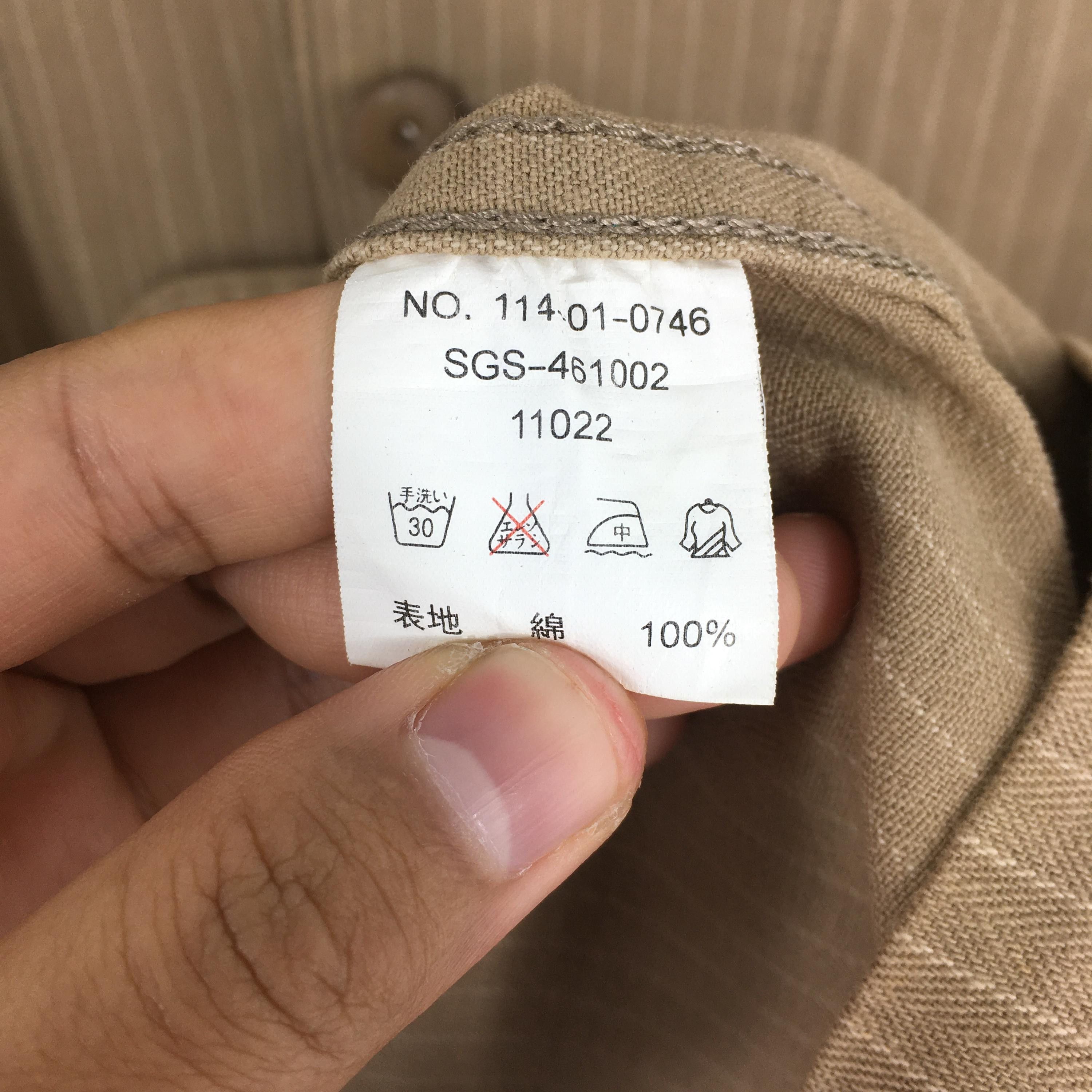 Japanese Brand Vintage 90's Ships Japan Beige Workers Jacket Medium Size US M / EU 48-50 / 2 - 7 Thumbnail