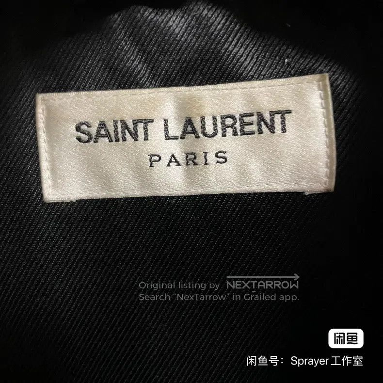 Saint Laurent Paris Saint Laurent Paris Leather jacket with lamb fur Size US L / EU 52-54 / 3 - 2 Thumbnail