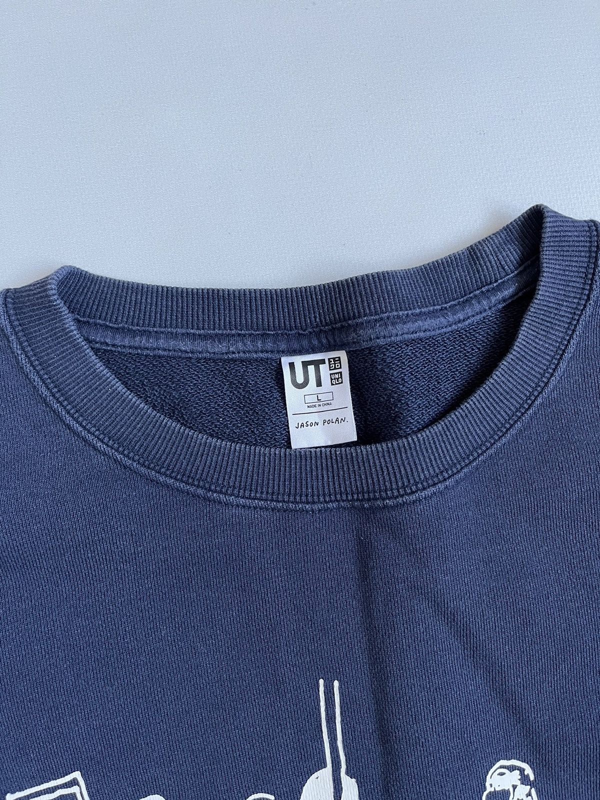 Designer × Uniqlo Uniqlo x Jason Polan Navy Crewneck Printed Sweatshirt Size US XL / EU 56 / 4 - 13 Thumbnail
