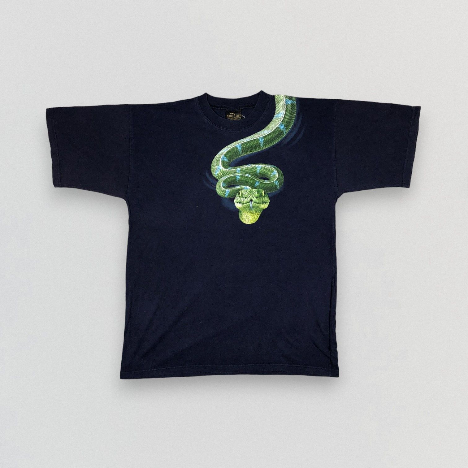 Vintage Snake Planet Earth T-shirt
