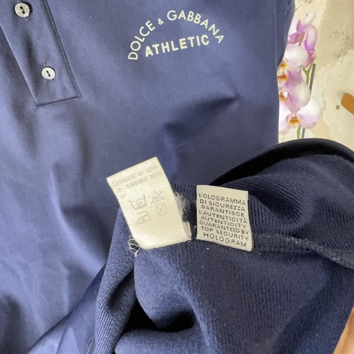 Dolce & Gabbana × Vintage Vintage Dolce Gabbanna T shirt Polo Athletic Blue L Size US L / EU 52-54 / 3 - 20 Thumbnail