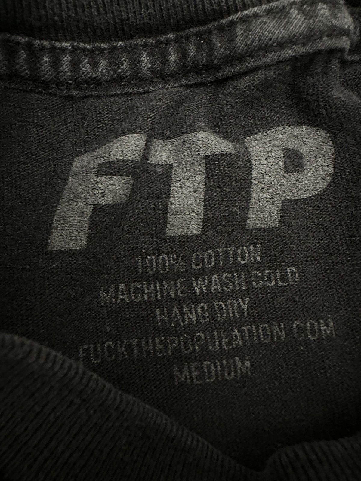 Fuck The Population Fuck The Population Black Rubber Stamp Logo Tee Medium Size US M / EU 48-50 / 2 - 5 Thumbnail